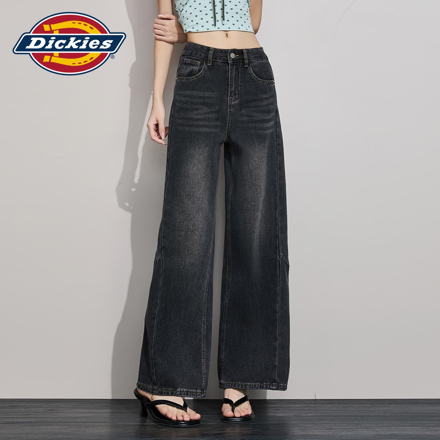 Джинсы Dickies Черные Серые Брюки Женские Джинсы - изображение 6