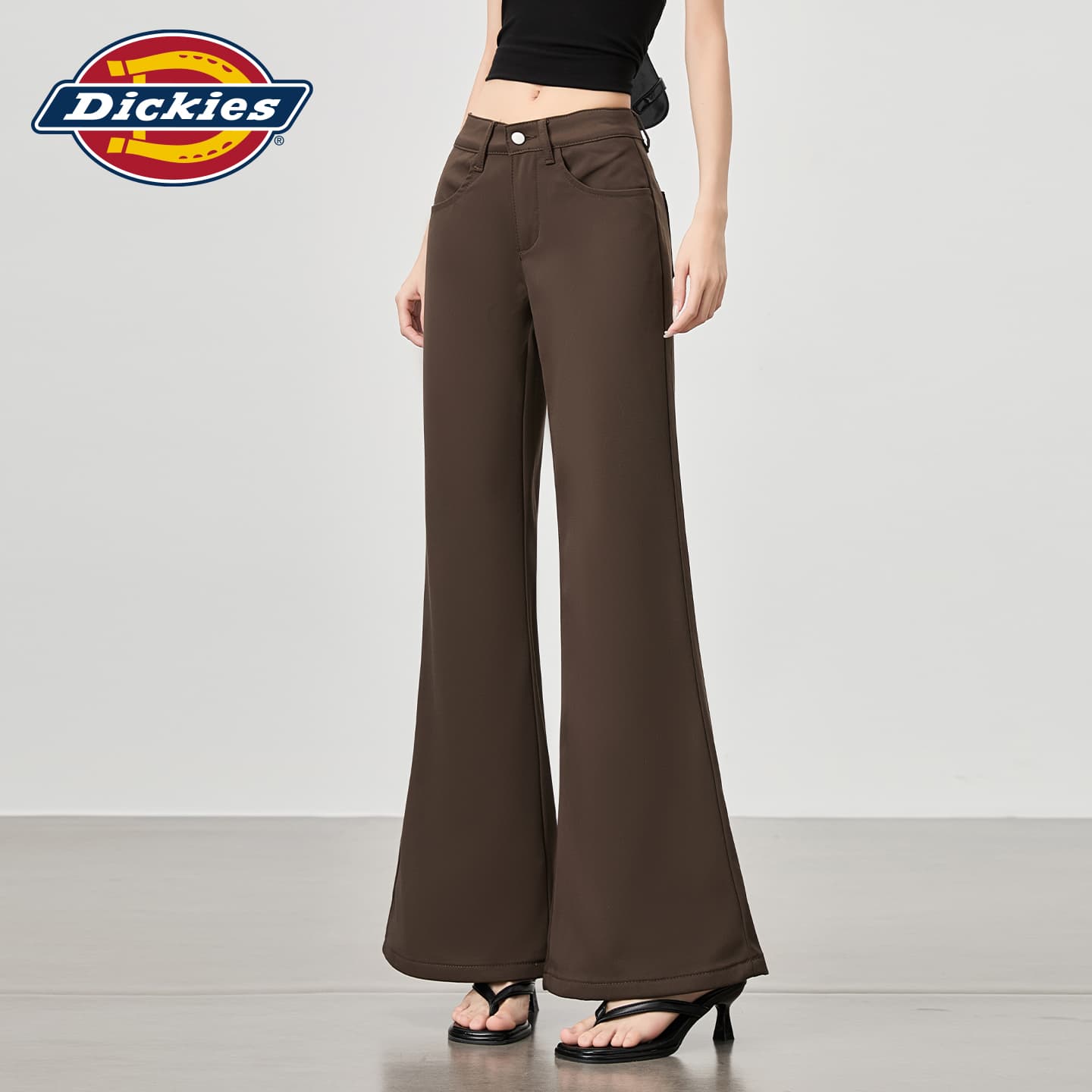Штаны dickies Кофе Удлиненная длина Женские Повседневные брюки - изображение 4