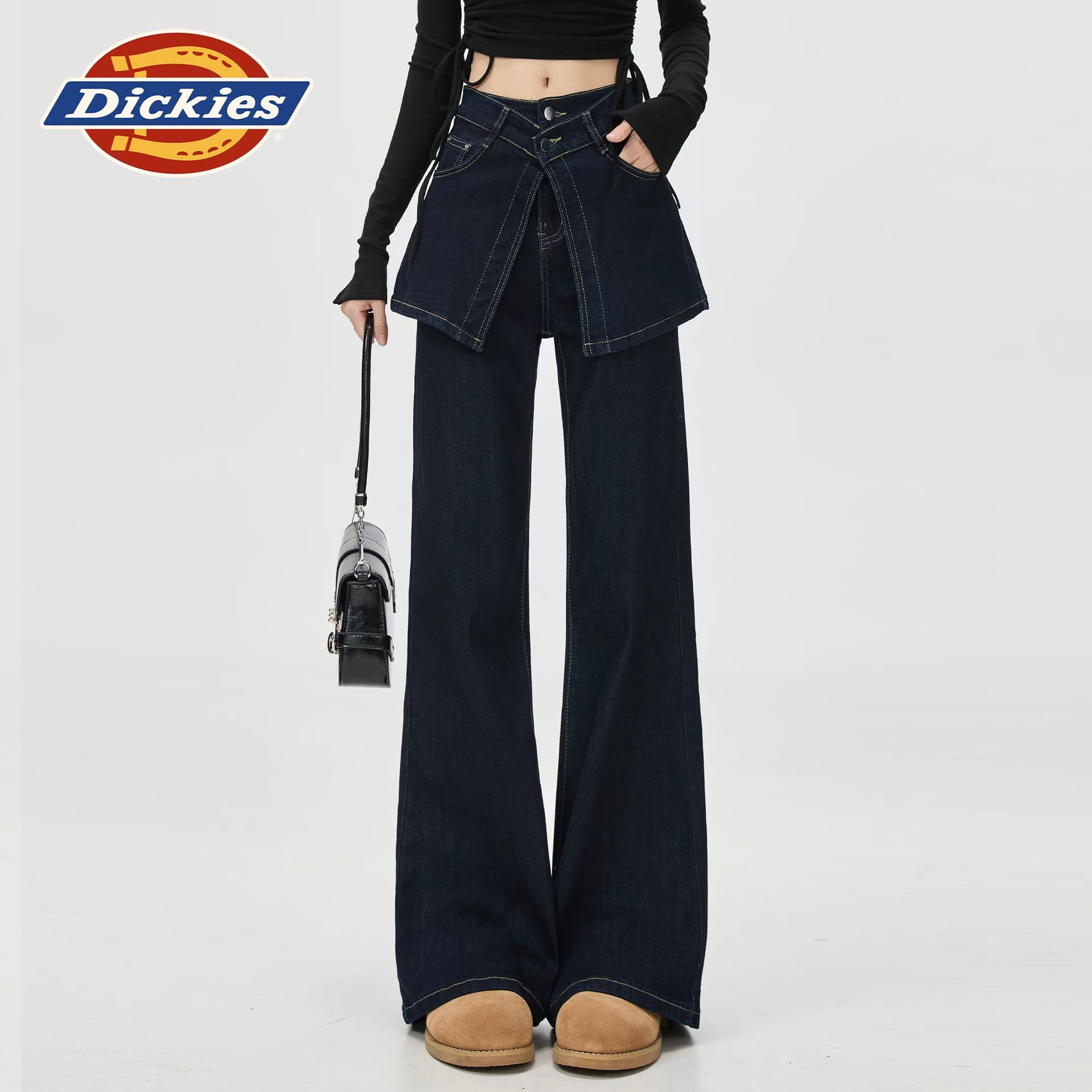 Джинсы dickies Темно-синий Женские Джинсы - изображение 6