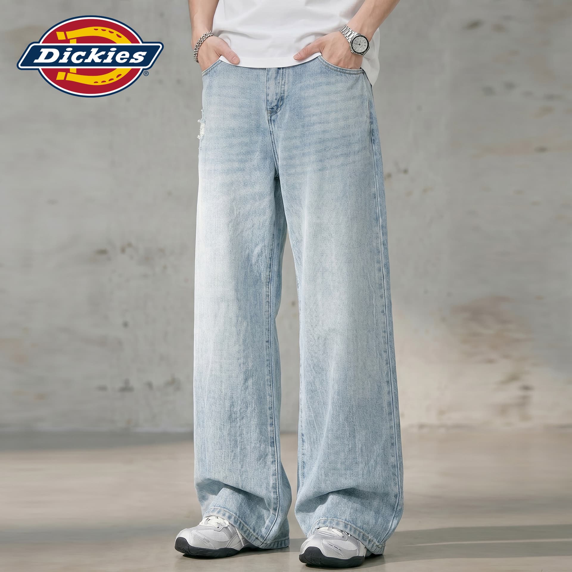 Штаны dickies Светло-синий Мужской Джинсы - изображение 4