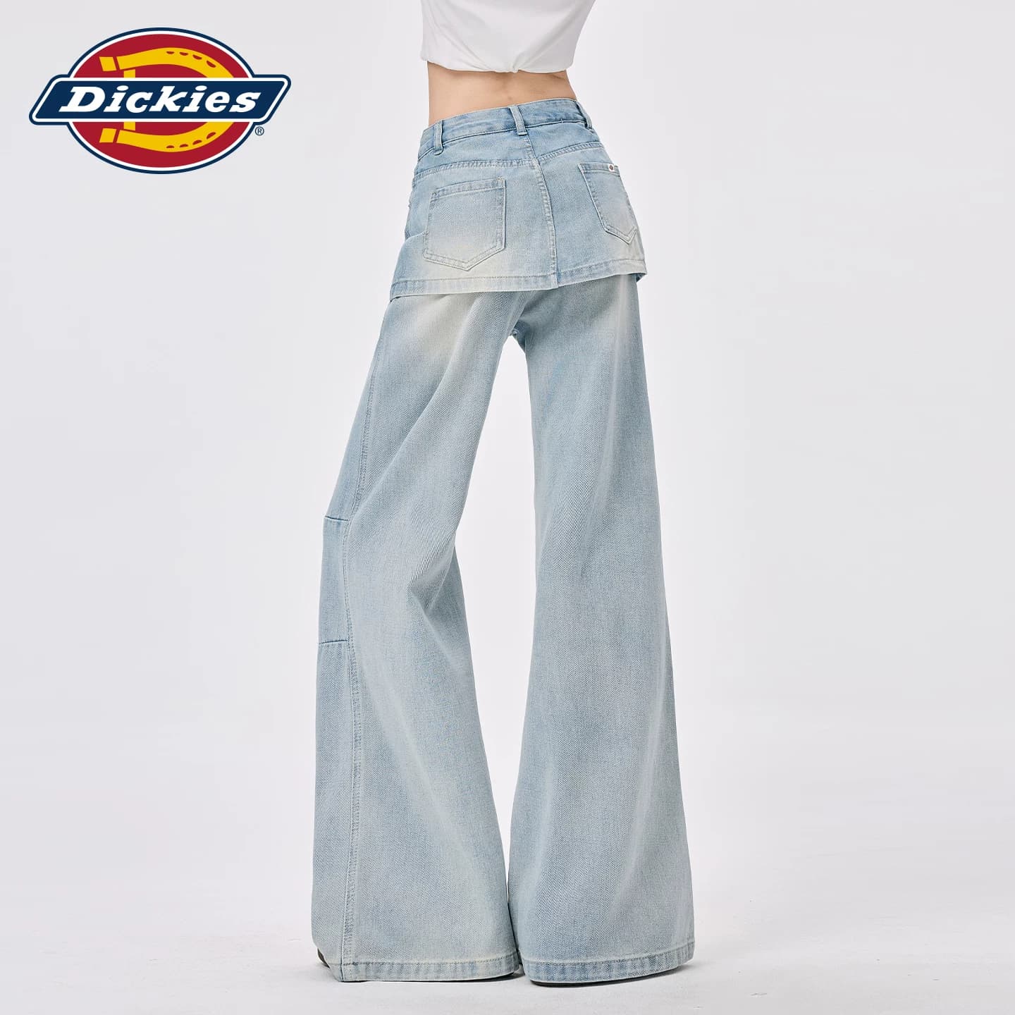 Джинсы dickies Светло-синие брюки Женские Джинсы - изображение 7