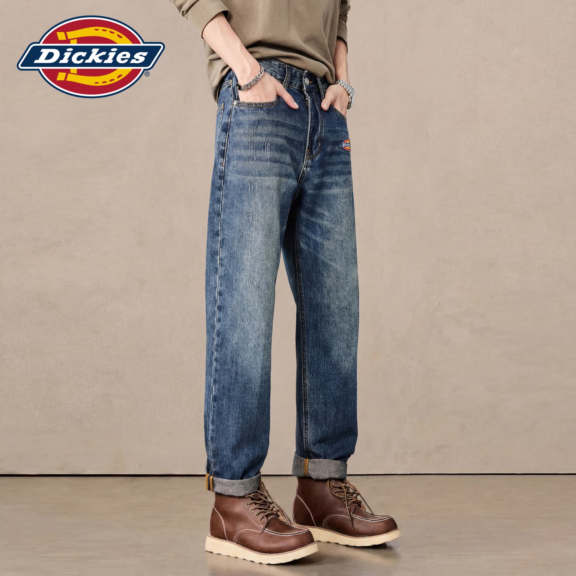 Штаны dickies Джинсовый синий Мужской Джинсы - изображение 2