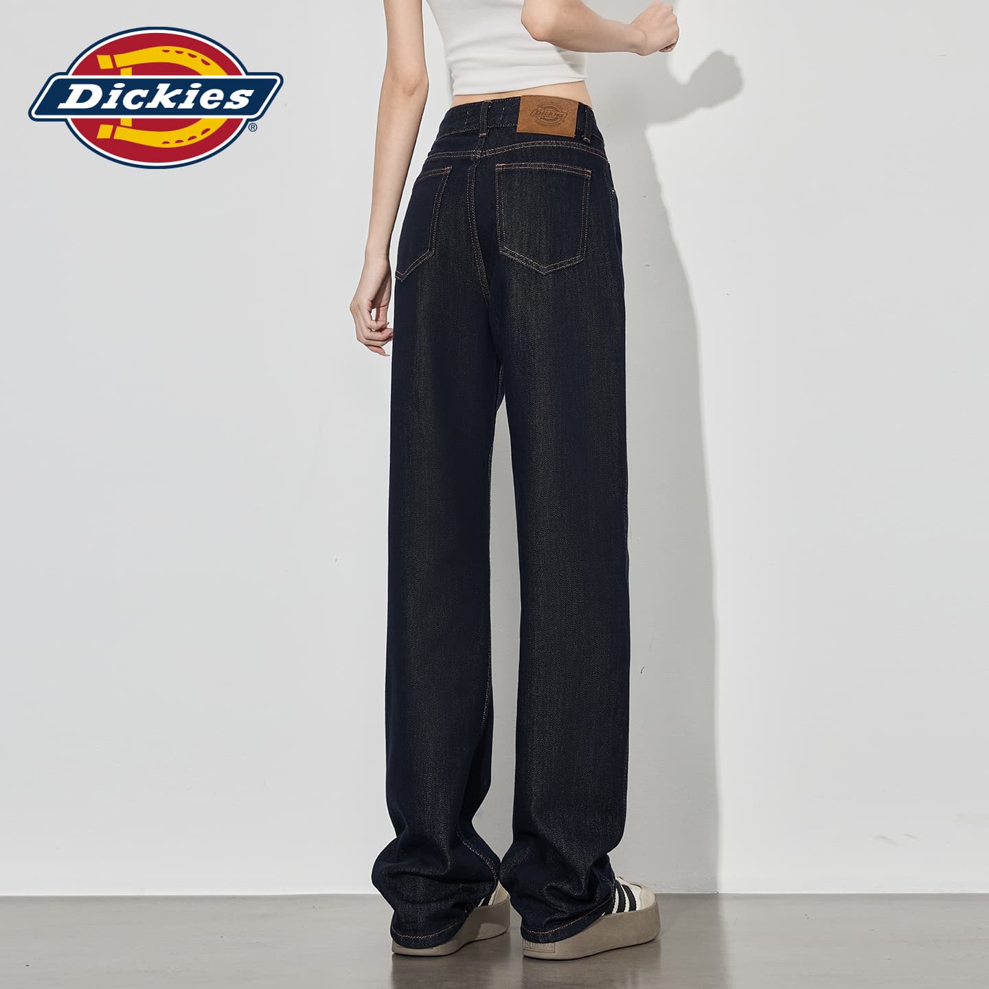 Джинсы Dickies Темно-синий длина до щиколотки женские джинсы - изображение 7