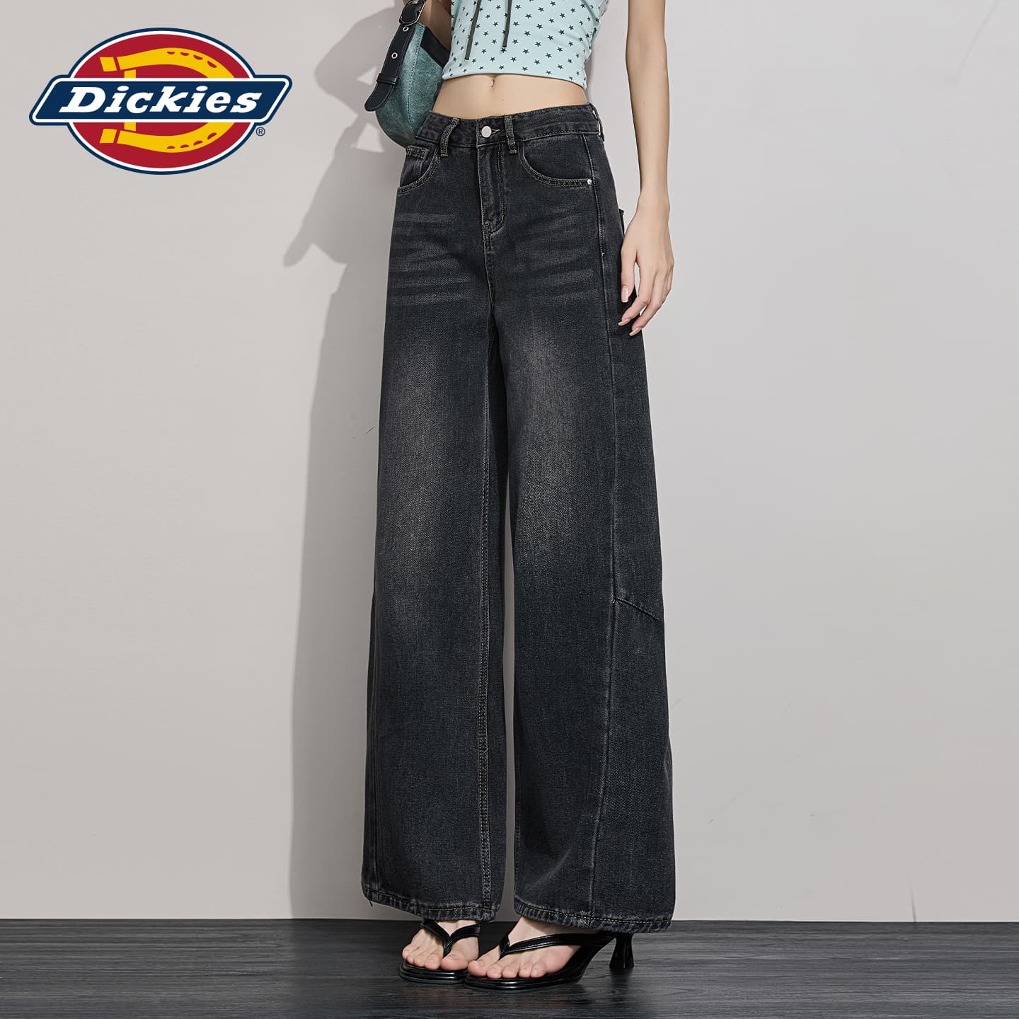Джинсы Dickies Черные Серые Брюки Женские Джинсы - изображение 4