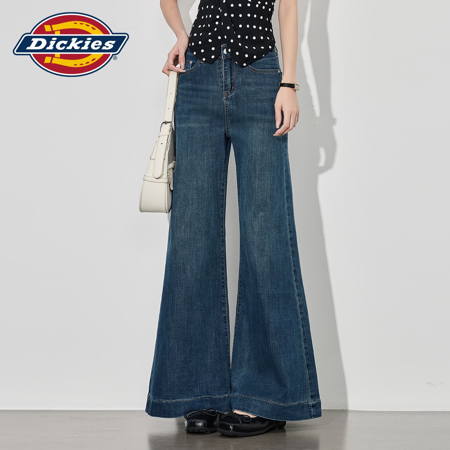 Джинсы Dickies Винтажный Синий Женские Джинсы - изображение 3
