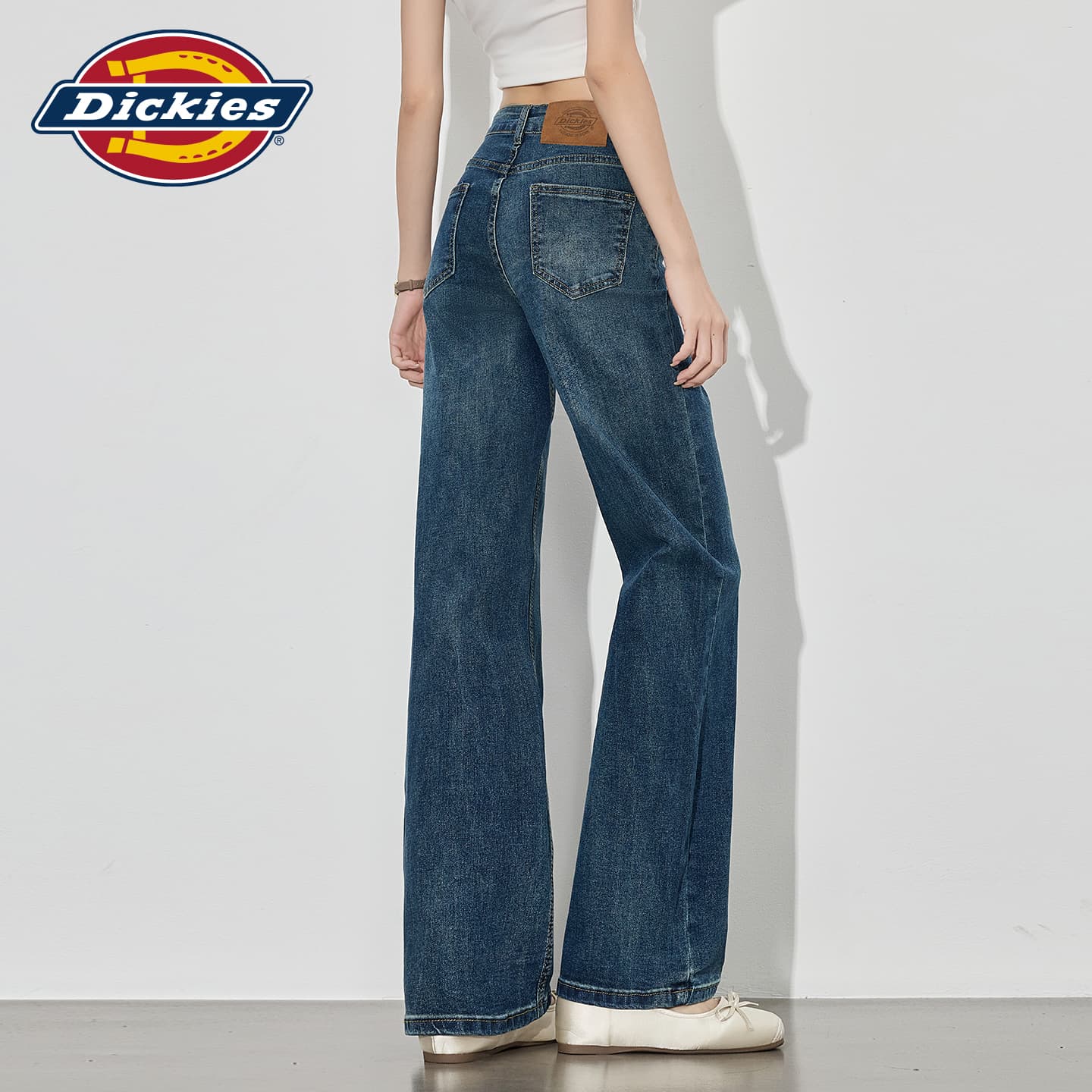 Джинсы Dickies American Blue Extended Length Women's Jeans Дикси Американский Синий Удлиненные Женские Джинсы - изображение 7