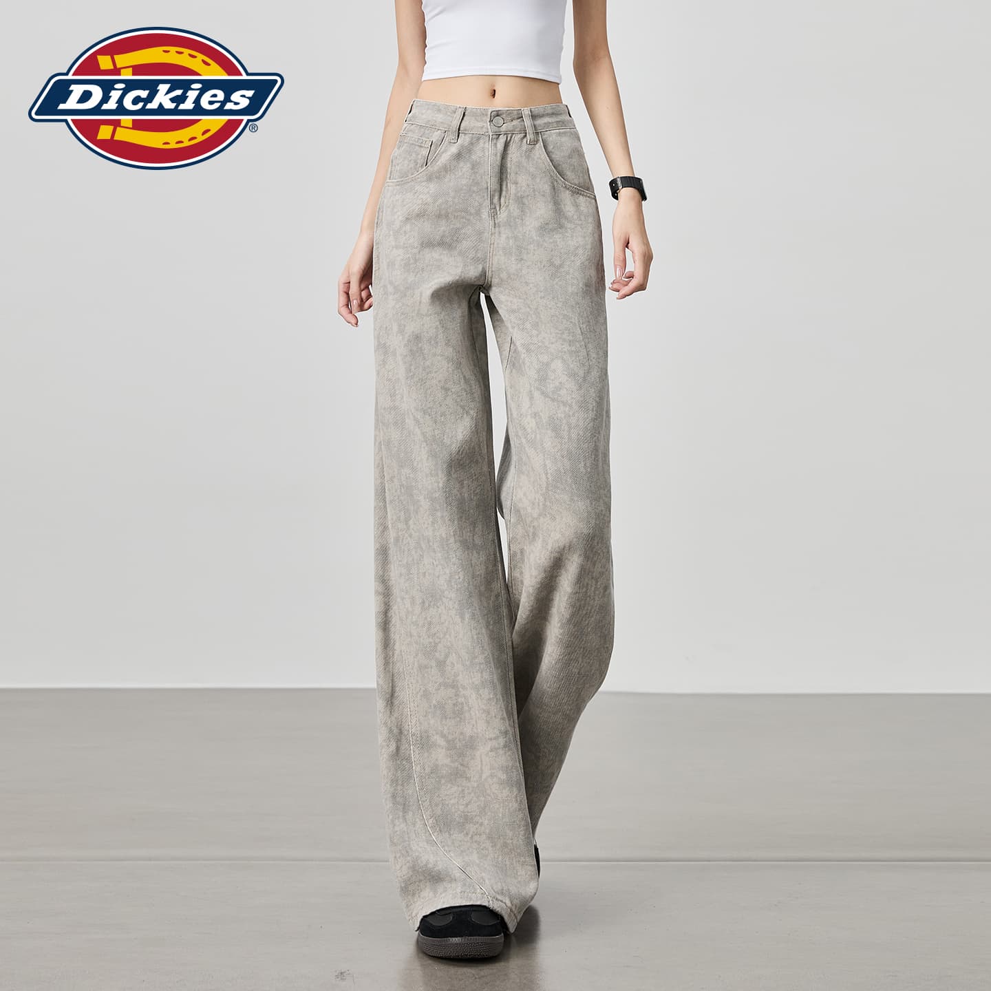 Джинсы Dickies Tie Dye Удлиненные Женские Джинсы - изображение 3
