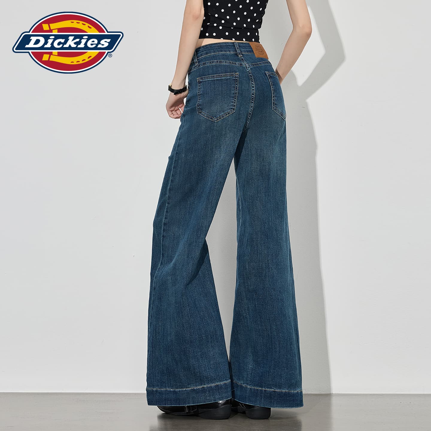 Джинсы Dickies Винтажный Синий Женские Джинсы - изображение 7