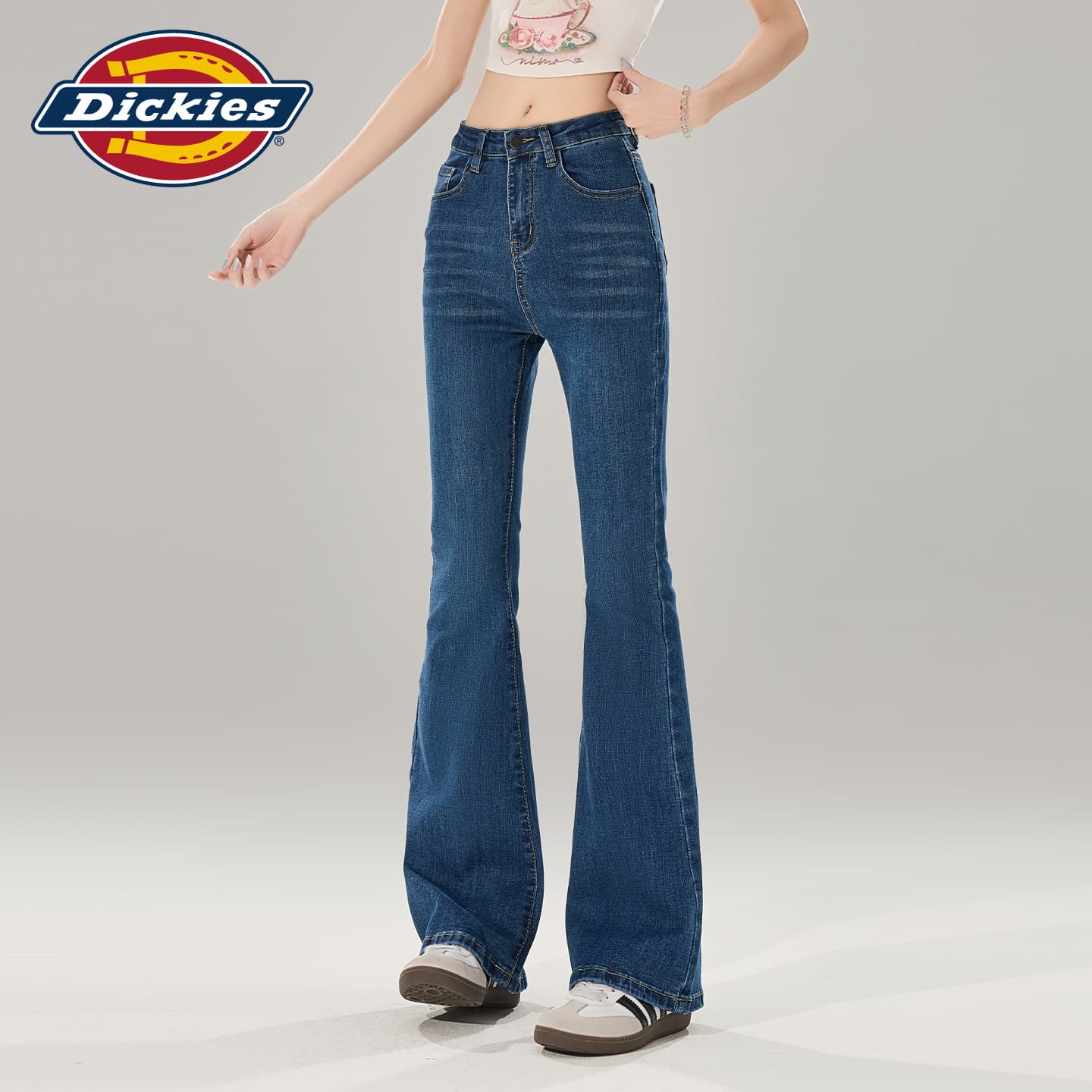 Джинсы Dickies Винтажные синие джинсы длиной до щиколотки женские - изображение 3