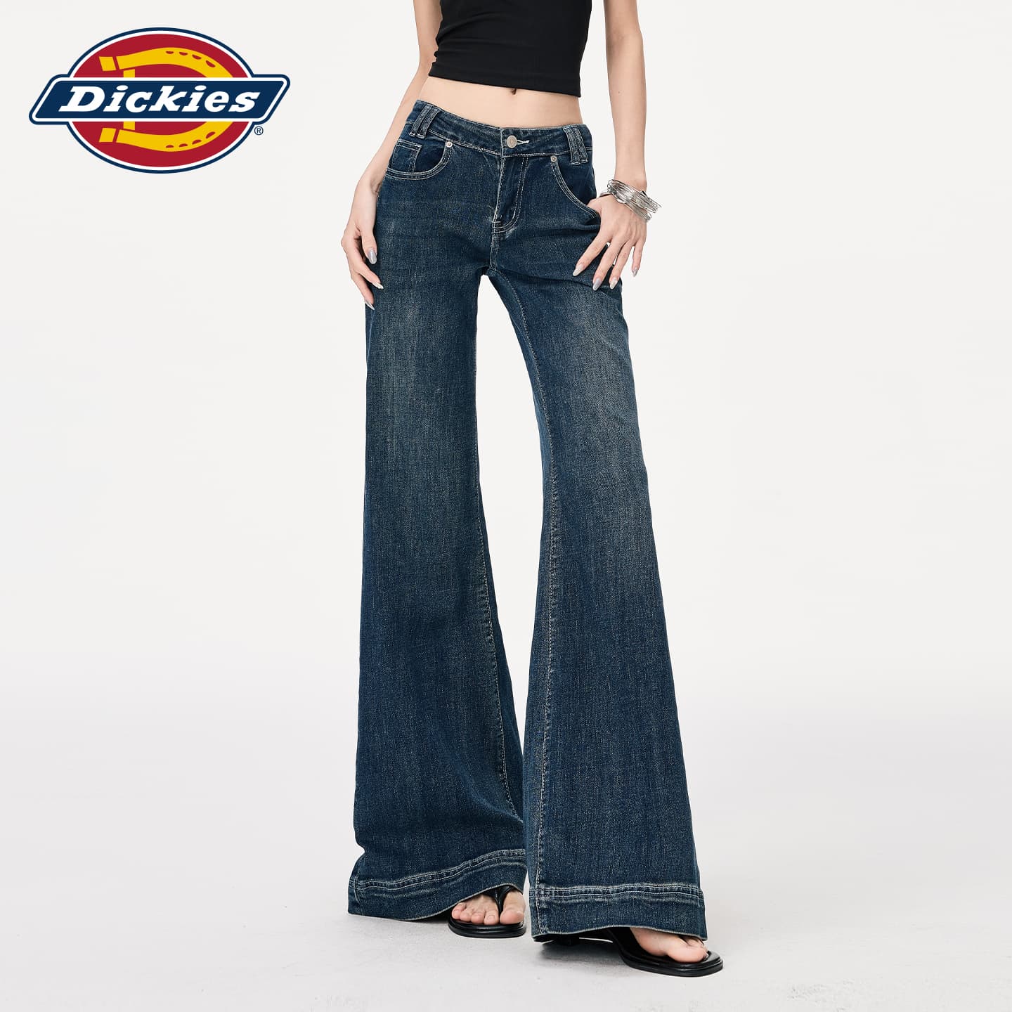 Джинсы Dickies Синие Брюки Женские Джинсы - изображение 5