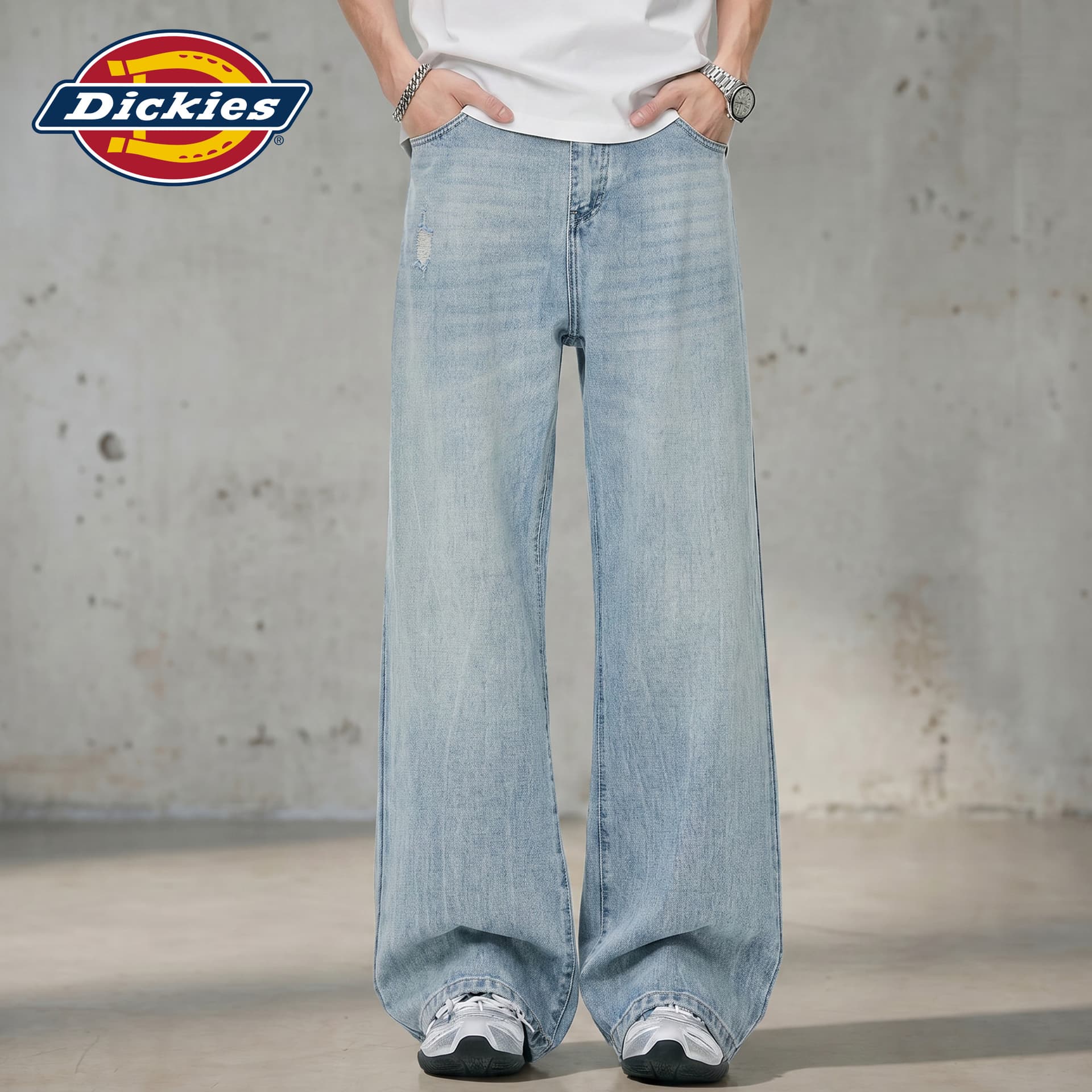 Штаны dickies Светло-синий Мужской Джинсы - изображение 5