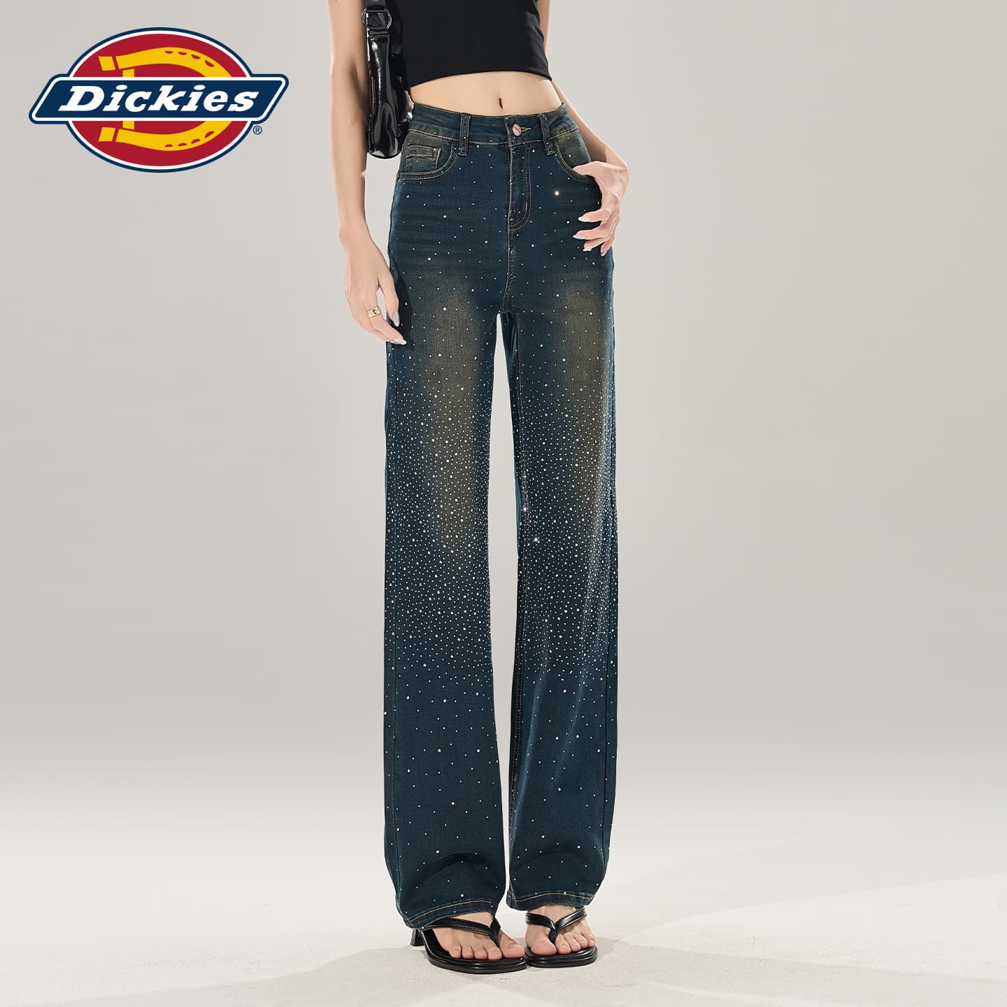 Джинсы Dickies Nano Blue Ankle Length Women's Jeans Дикси Нано Синий Джинсы длины до щиколотки Женские - изображение 5