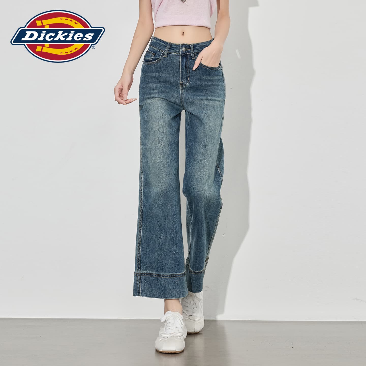 Джинсы Dickies Ностальгические синие женские джинсы - изображение 5