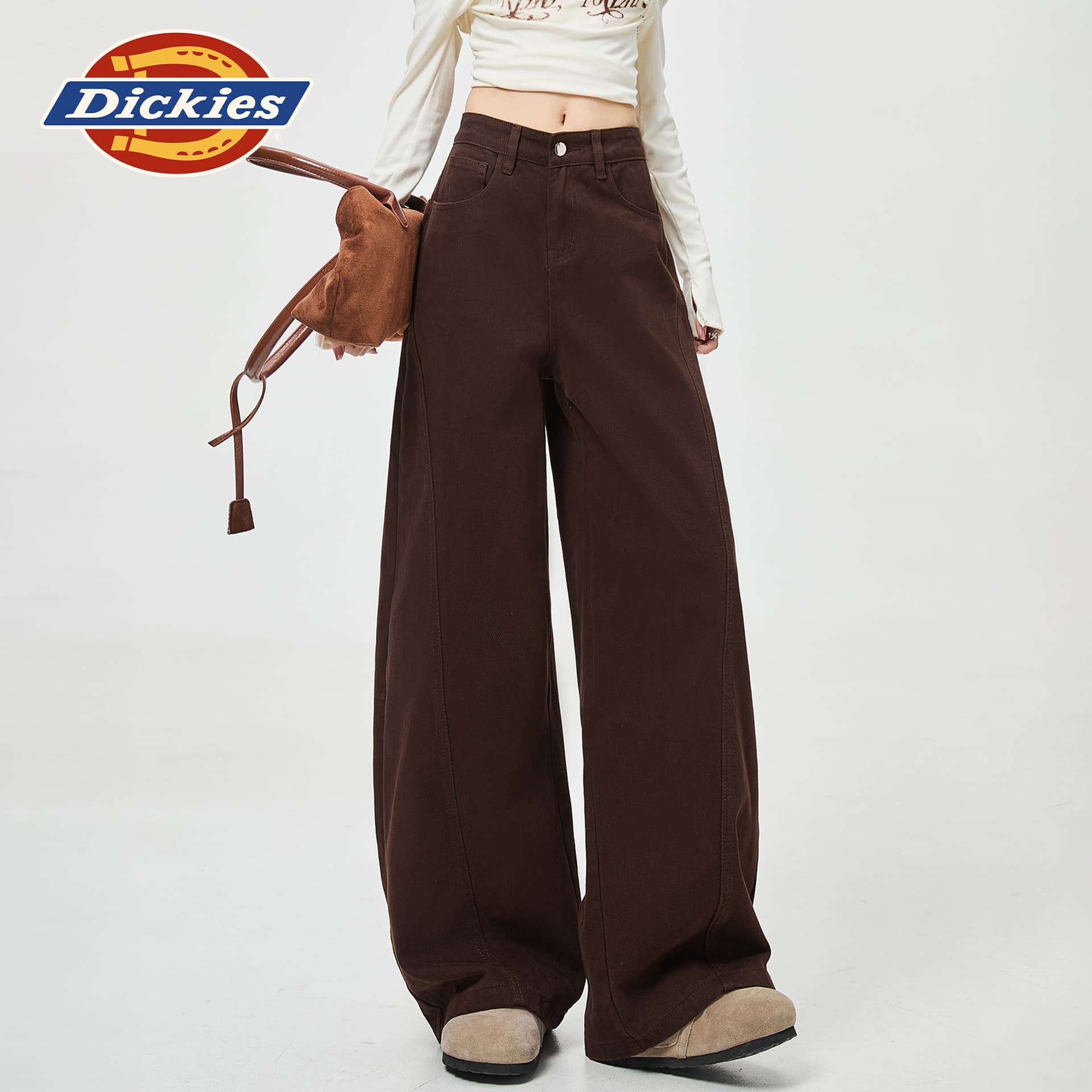 Джинсы dickies Кофе Брюки Женские Джинсы - изображение 5