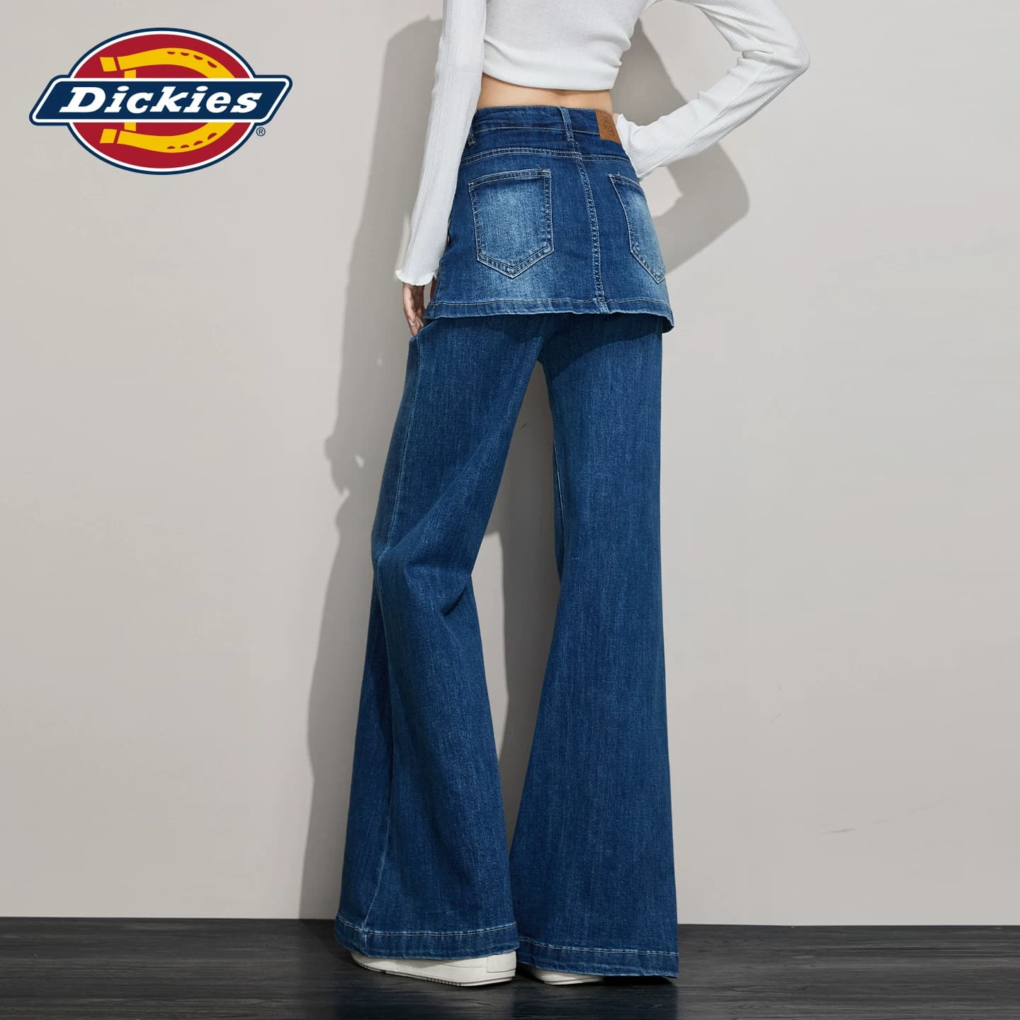 Джинсы dickies Винтажный синий Удлиненная длина Женские Джинсы - изображение 7