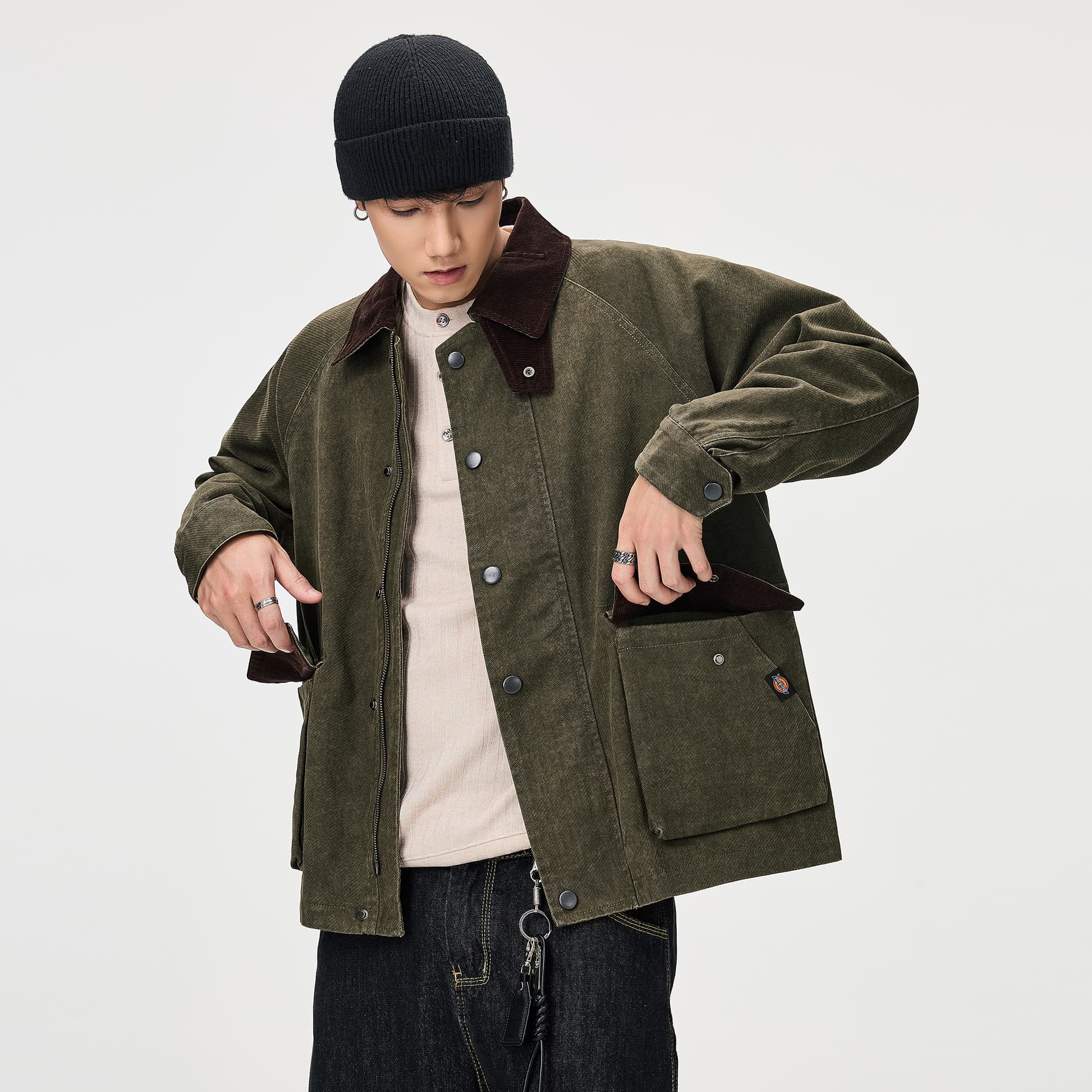 Куртка dickies Оливковый коричневый Унисекс Куртки - изображение 4