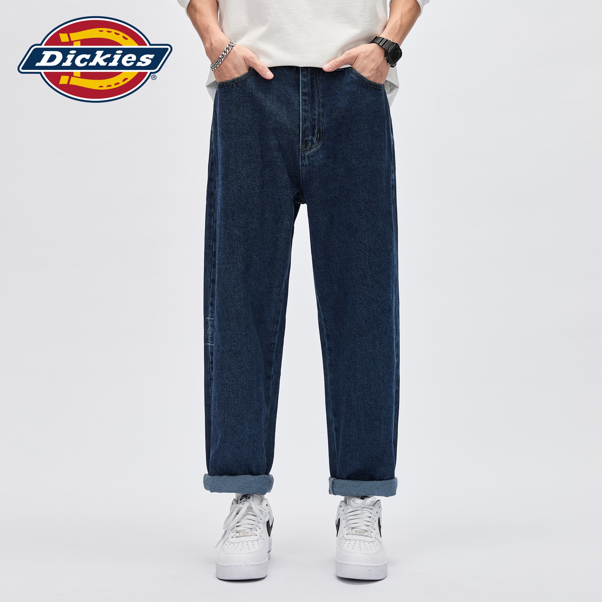 Штаны Dickies Джинсовый Синий Унисекс Джинсы - изображение 3