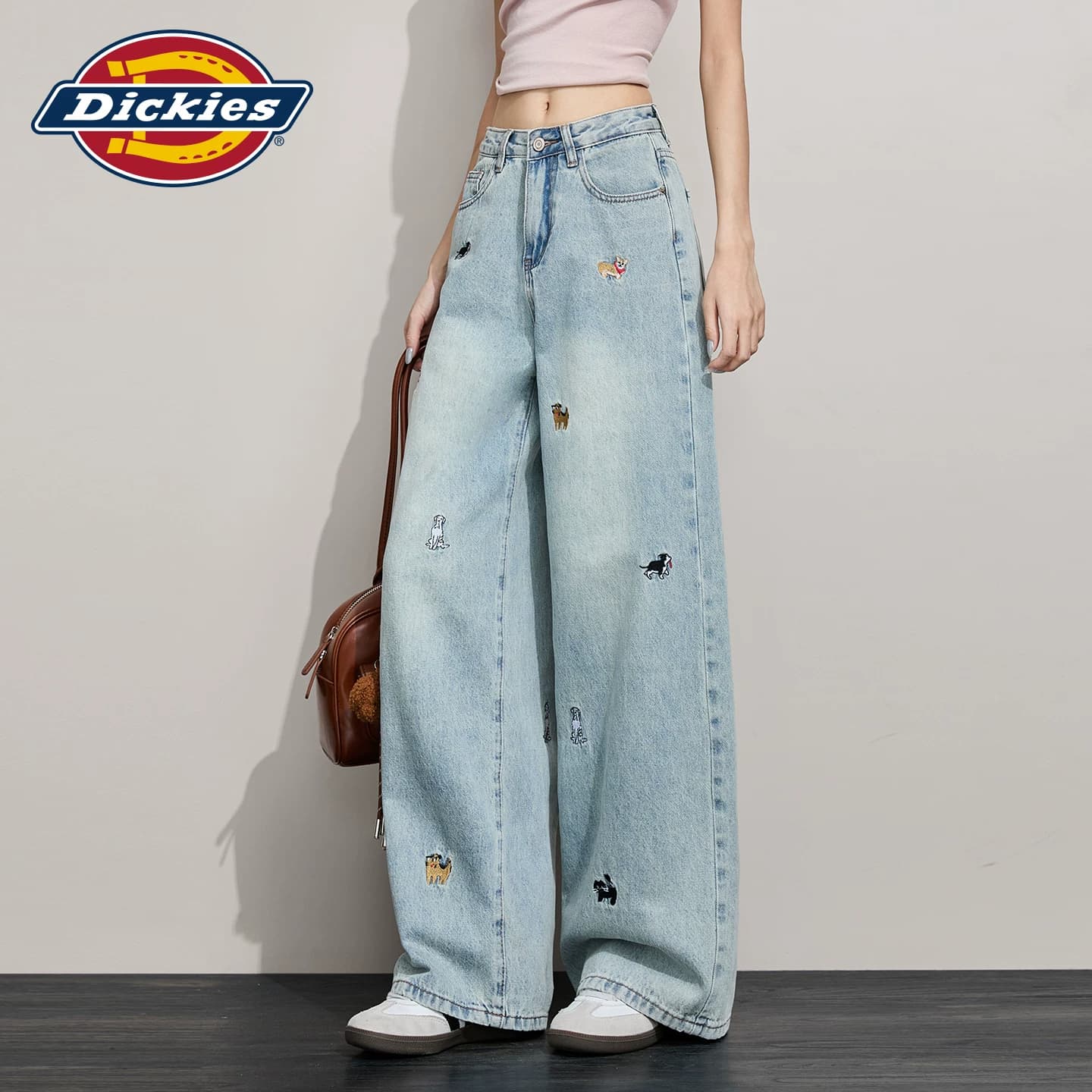 Джинсы dickies Винтажный синий Удлиненная длина Женские Джинсы - изображение 3