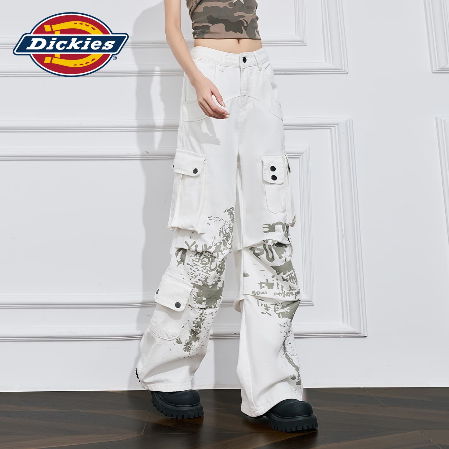 Джинсы dickies Белые брюки Женские Джинсы - изображение 6