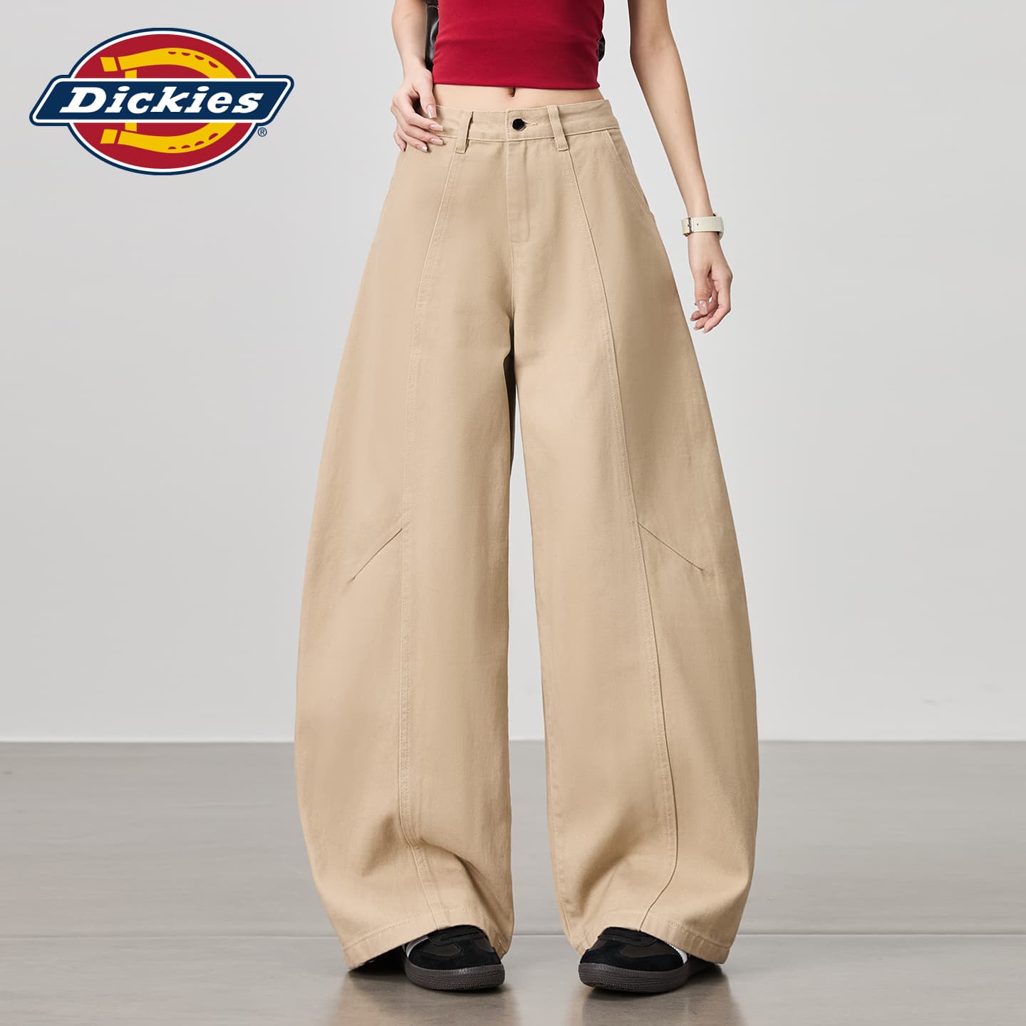 Джинсы Dickies Хаки Удлиненные Джинсы для Женщин - изображение 4
