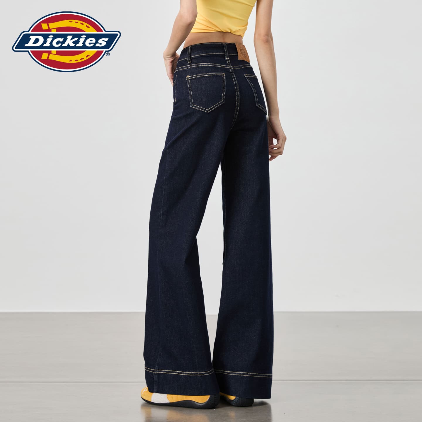 Джинсы Dickies Джинсовый синий длина до щиколотки женские джинсы - изображение 3