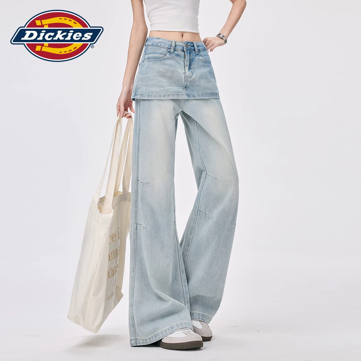 Джинсы dickies Светло-синие брюки Женские Джинсы - изображение 6