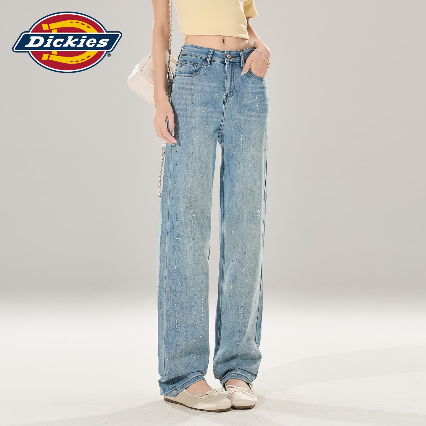 Джинсы Dickies Светло-Синие Женские Джинсы - изображение 5