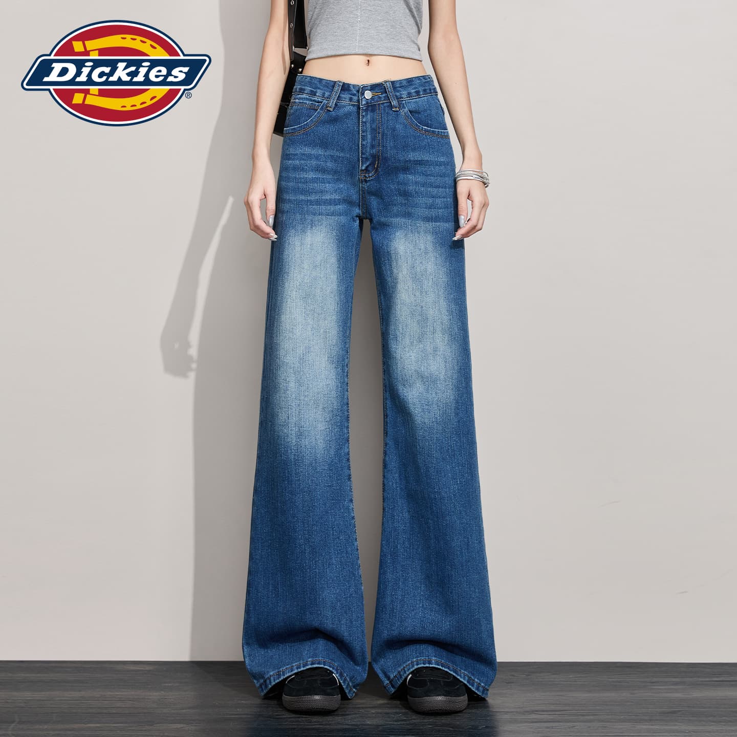Джинсы Dickies Винтажные Синие Брюки Женские Джинсы - изображение 3