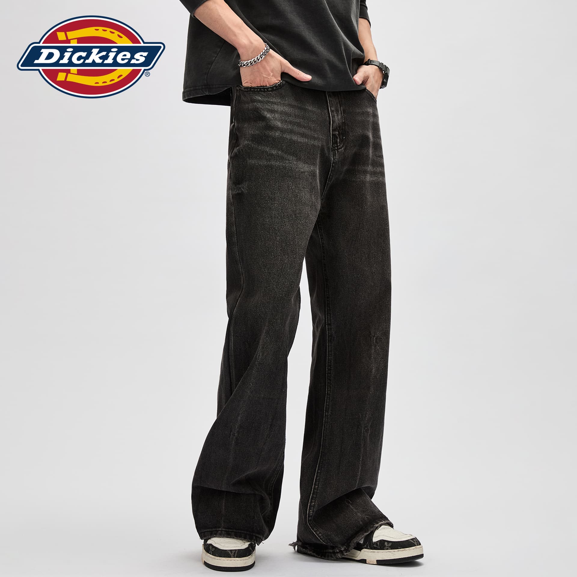 Штаны dickies Черно-серый Унисекс Джинсы - изображение 3