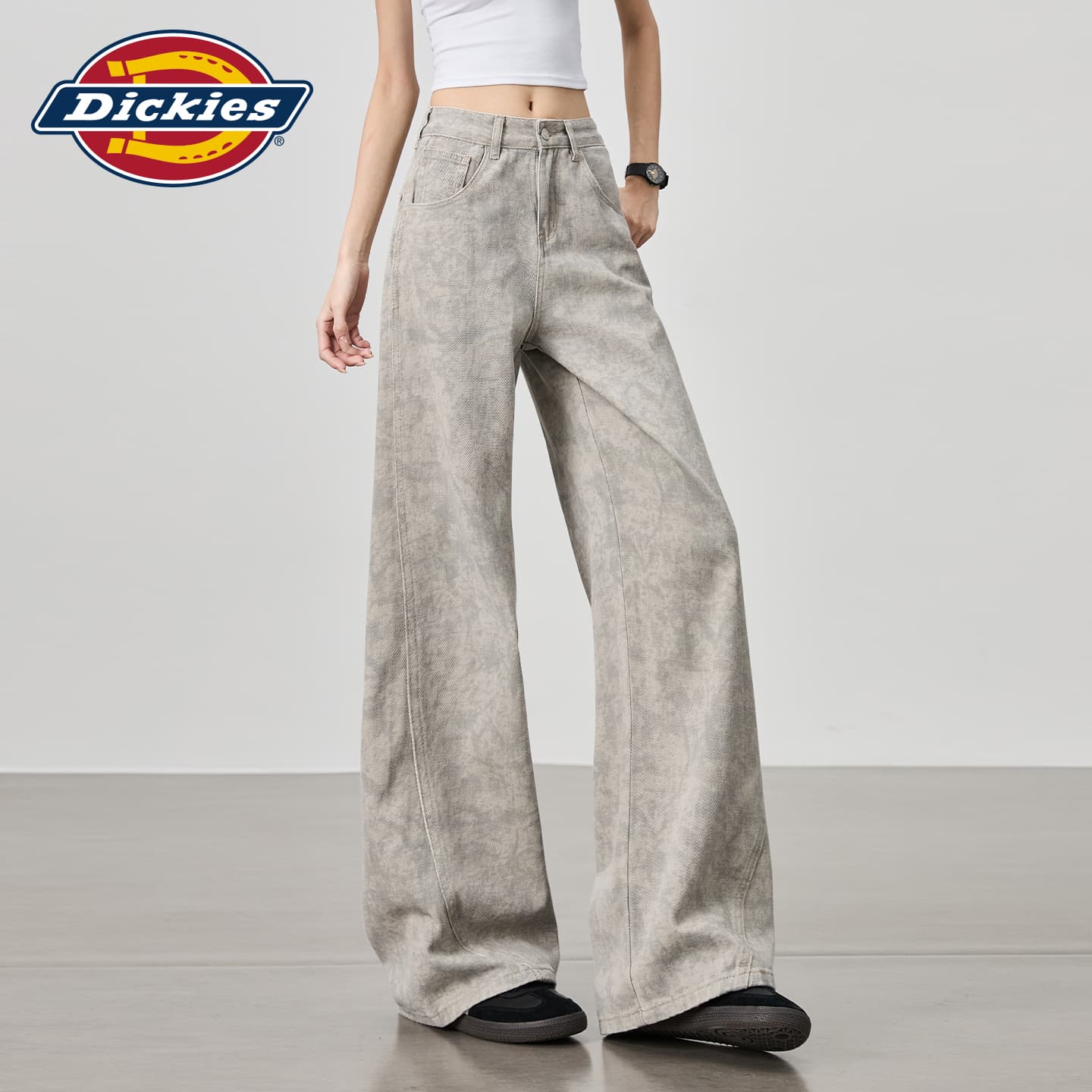 Джинсы Dickies Tie Dye Удлиненные Женские Джинсы - изображение 5