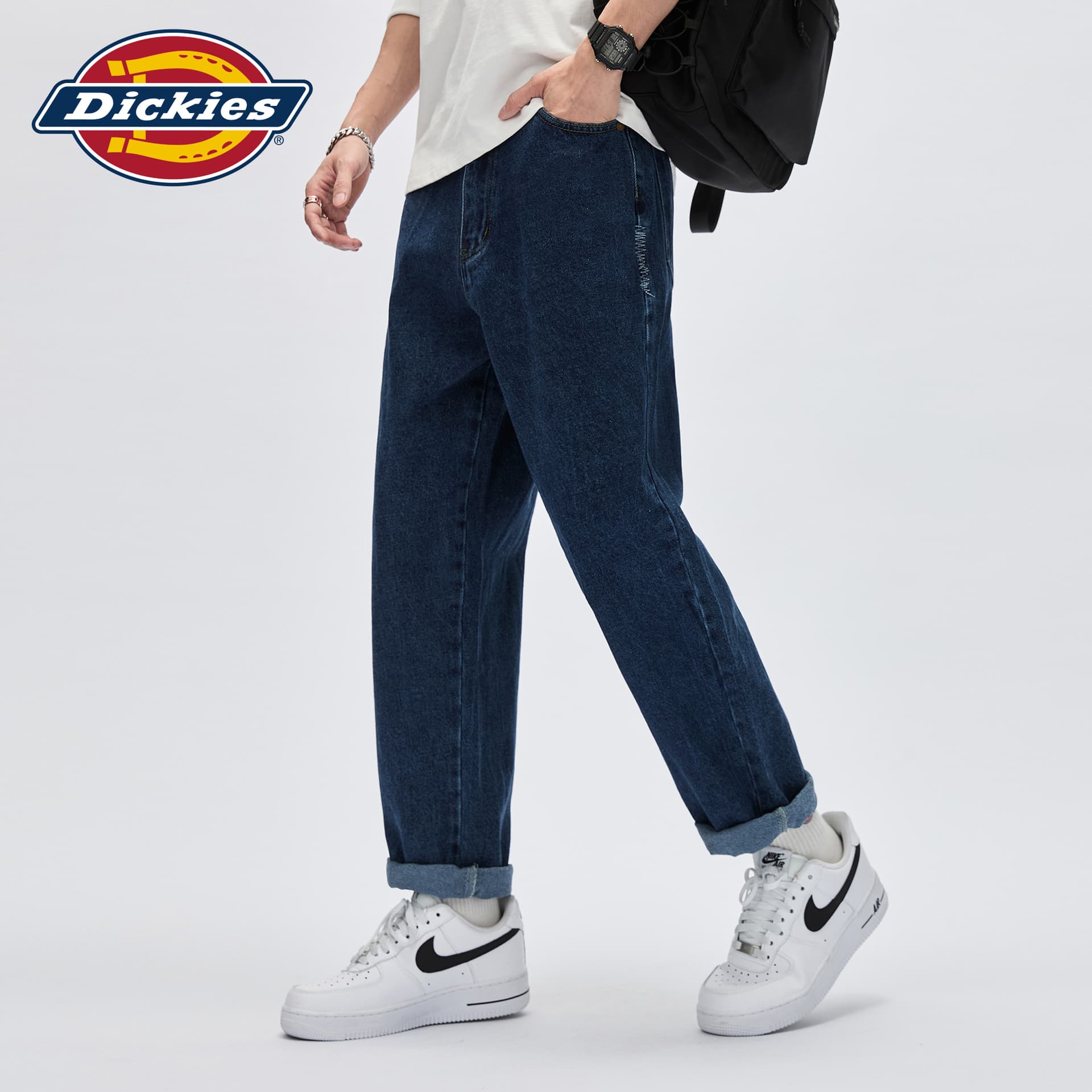 Штаны Dickies Джинсовый Синий Унисекс Джинсы - изображение 4