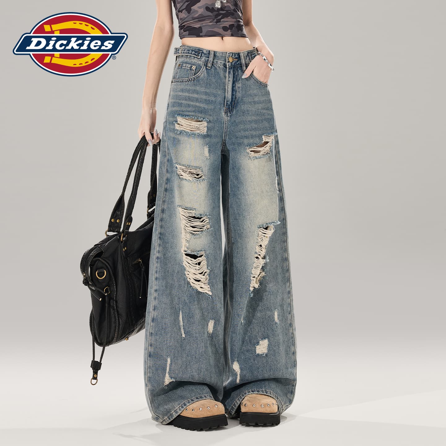 Джинсы Dickies Blue Extended Length Women's Jeans Dickies Синий Удлиненный Женский Джинсы - изображение 5