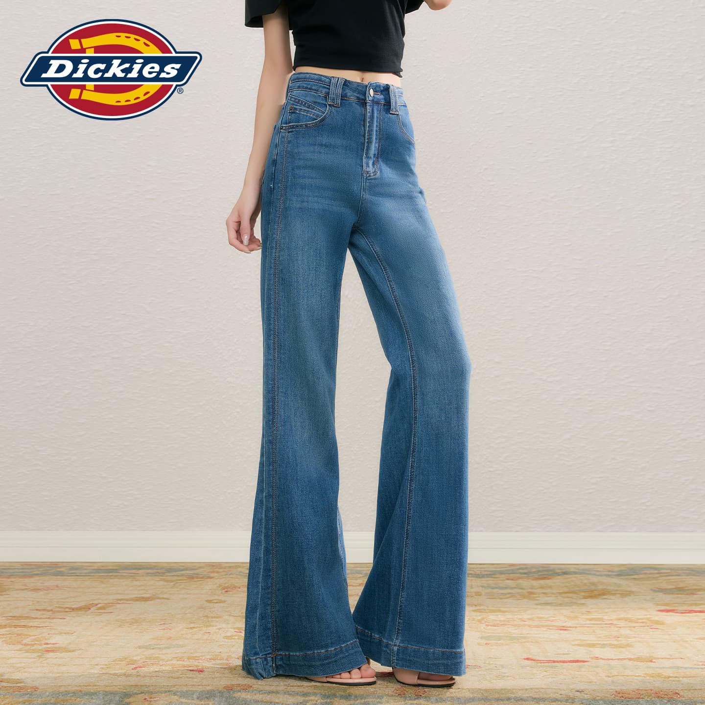Джинсы Dickies Винтажные Синие Брюки Женские Джинсы - изображение 5