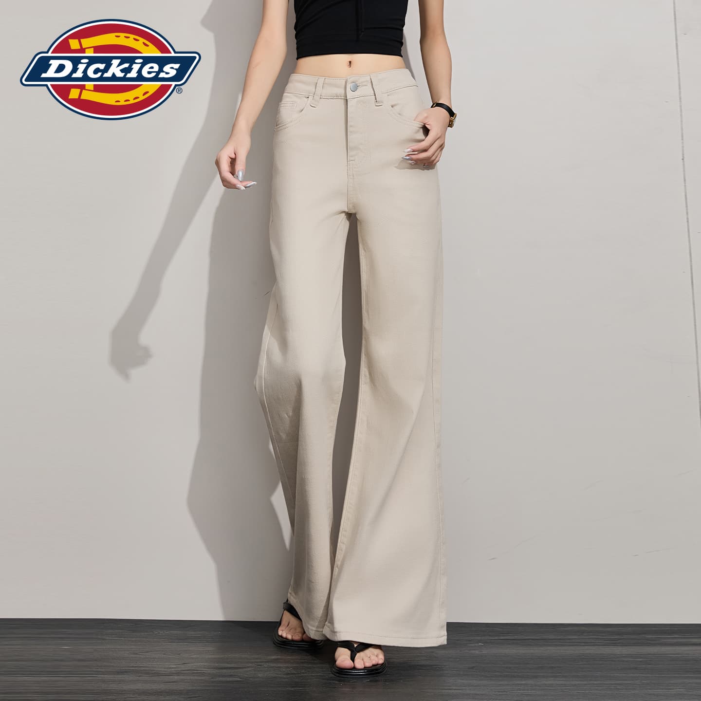 Джинсы Dickies Хаки Удлиненные Джинсы для Женщин - изображение 3