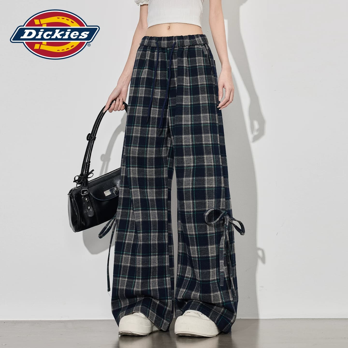 Штаны dickies Синяя клетка Женские Повседневные брюки - изображение 5
