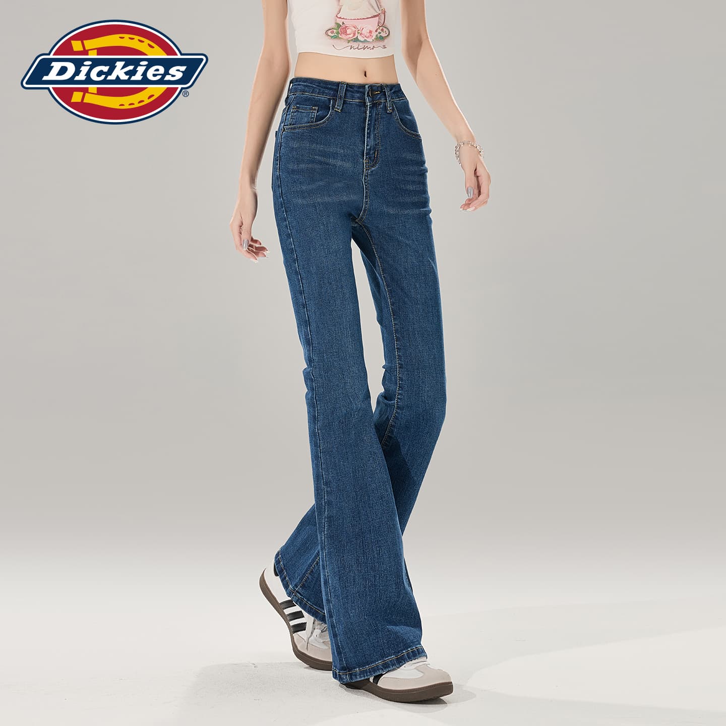 Джинсы Dickies Винтажные синие джинсы длиной до щиколотки женские - изображение 6