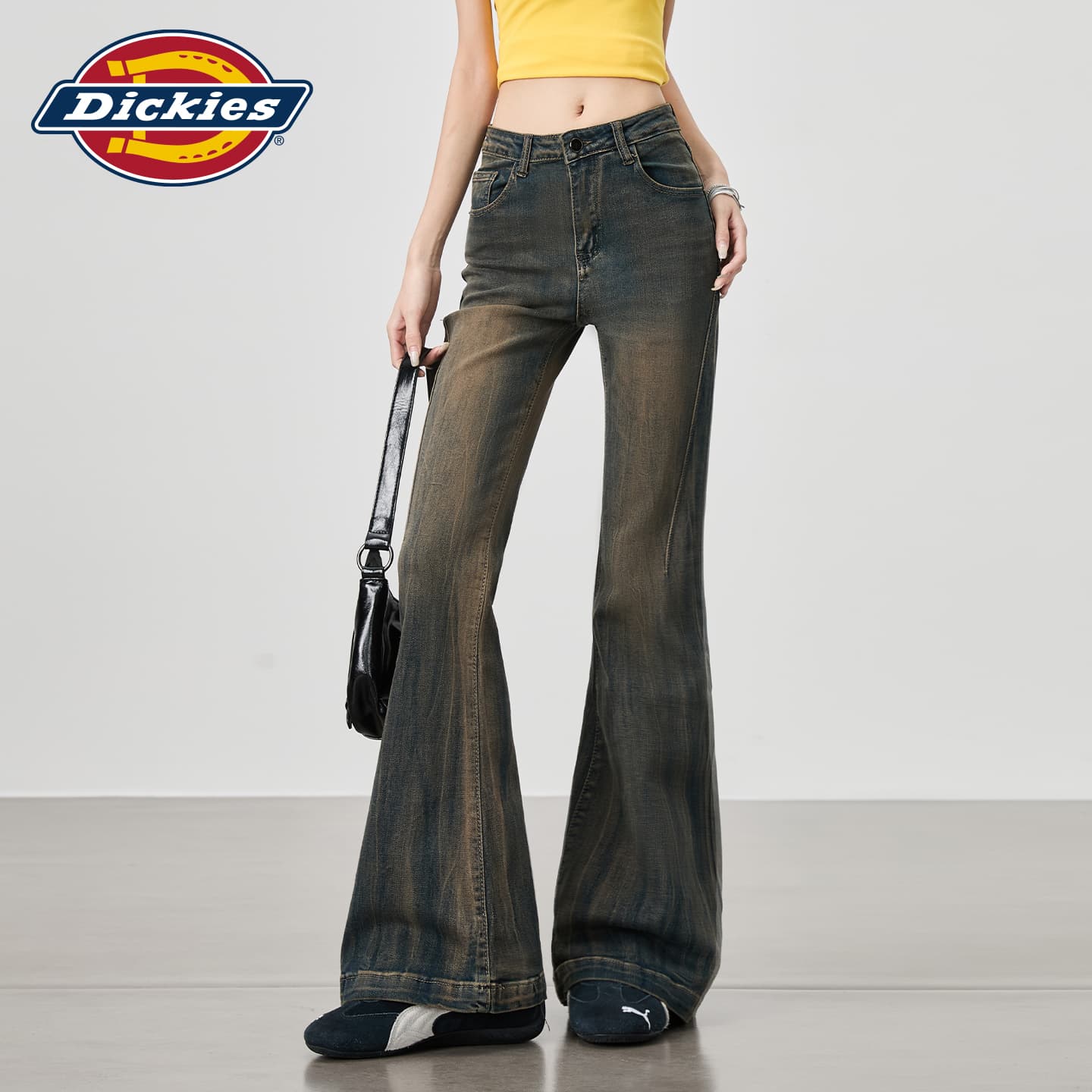 Джинсы Dickies Бетонно-серые брюки женские джинсы - изображение 3