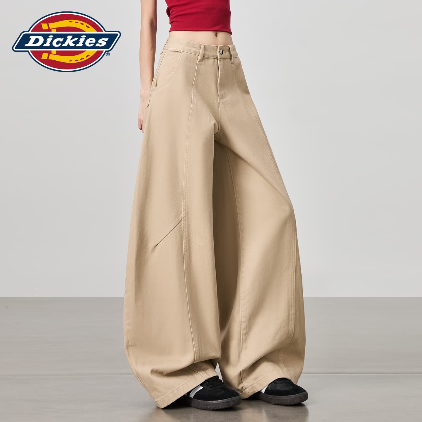 Джинсы Dickies Хаки Удлиненные Джинсы для Женщин - изображение 5