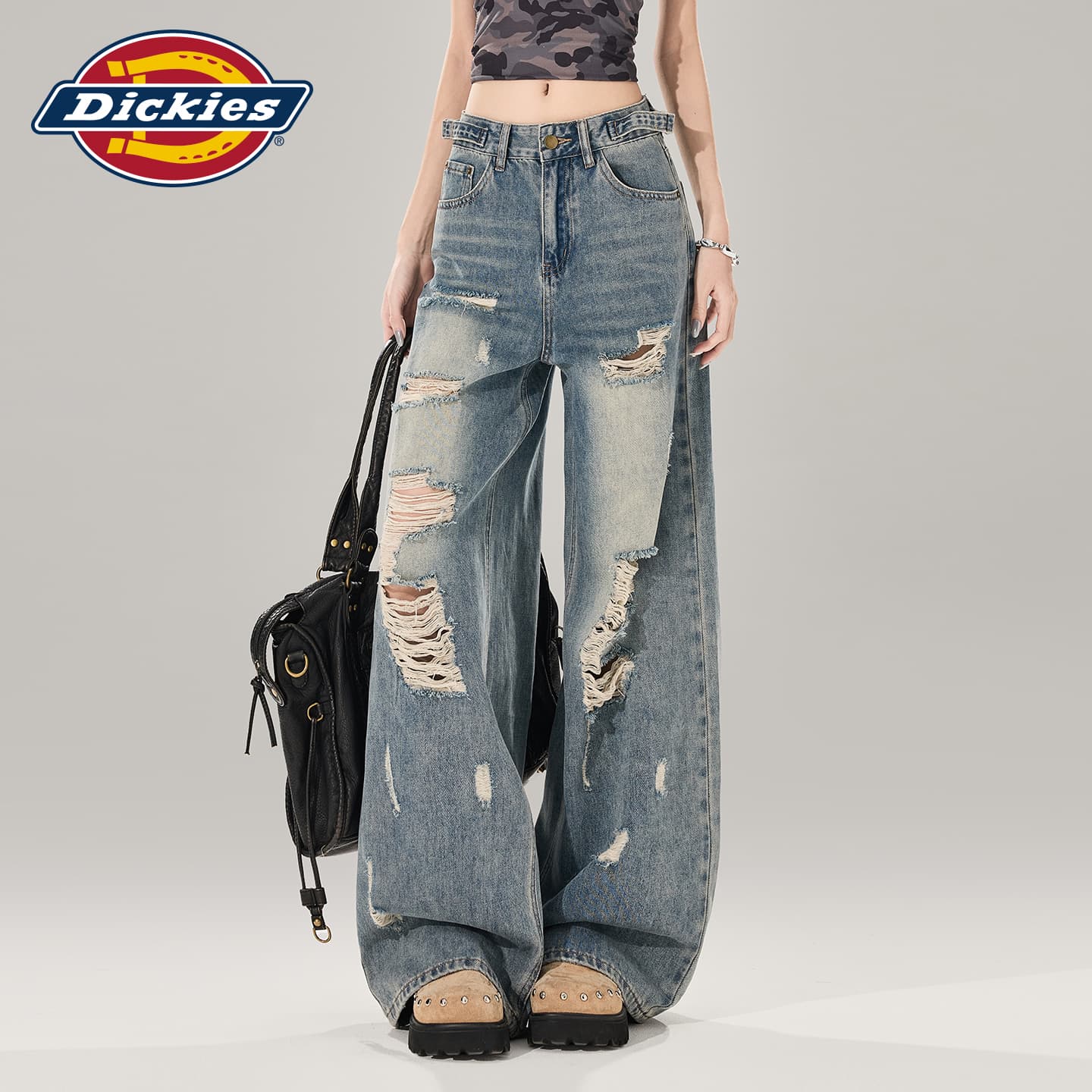 Джинсы Dickies Blue Extended Length Women's Jeans Dickies Синий Удлиненный Женский Джинсы - изображение 6