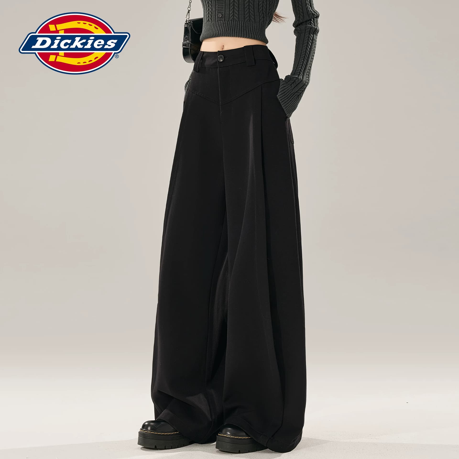 Штаны dickies Черный с увеличенной длиной Женские Повседневные брюки - изображение 3