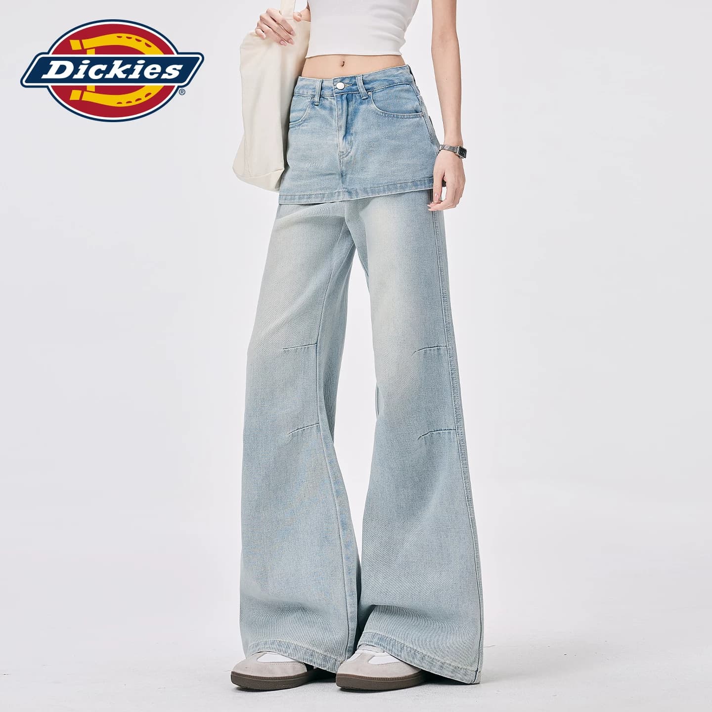 Джинсы dickies Светло-синие брюки Женские Джинсы - изображение 5