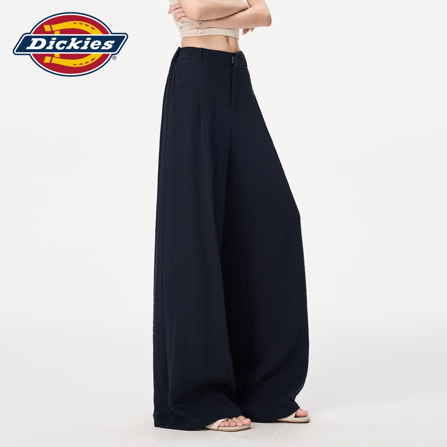 Штаны Dickies Темно-синие брюки длиной до щиколотки женские повседневные - изображение 5