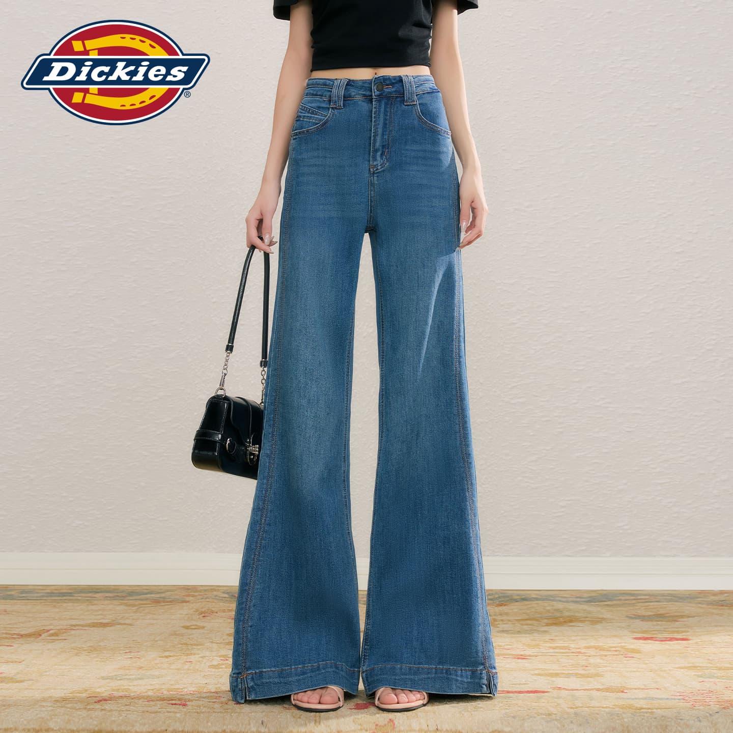 Джинсы Dickies Винтажные Синие Брюки Женские Джинсы - изображение 4
