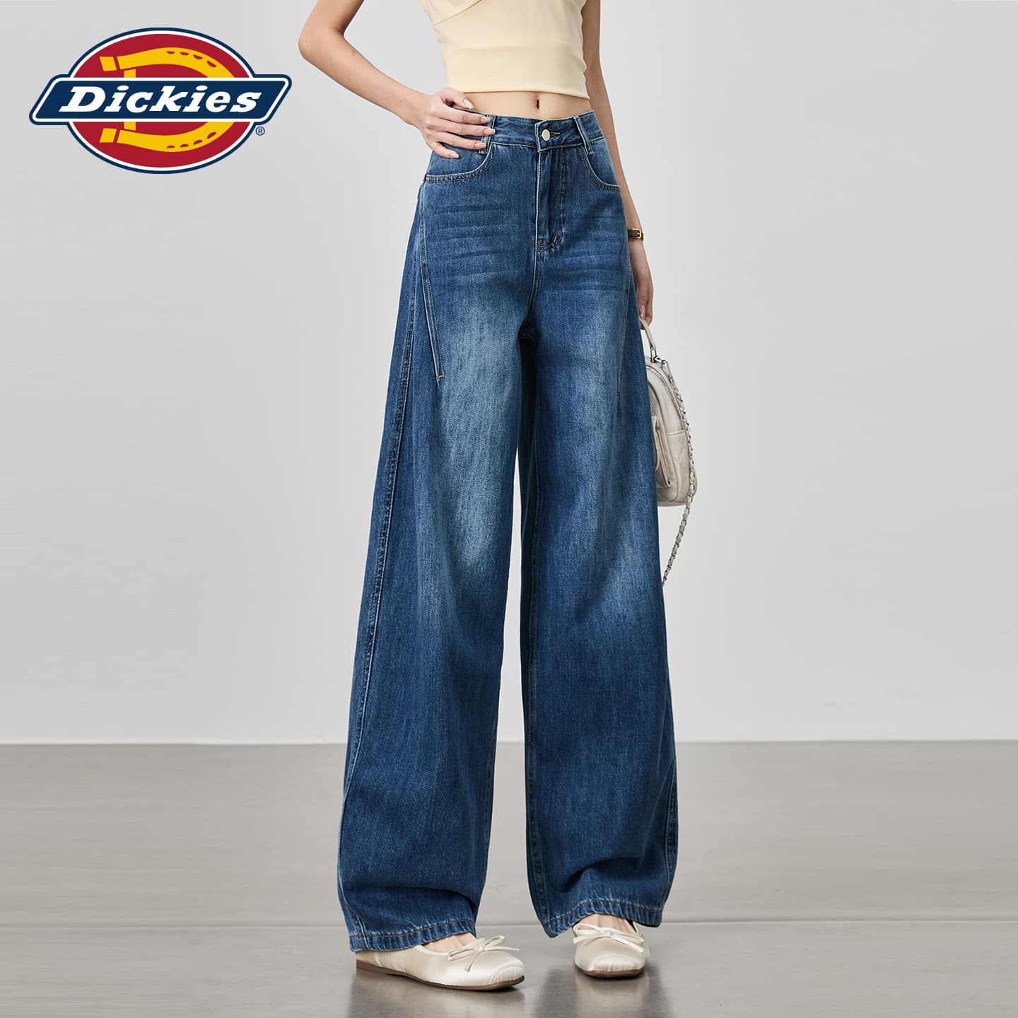 Джинсы Dickies Темно-синий Удлиненные Женские Джинсы - изображение 6