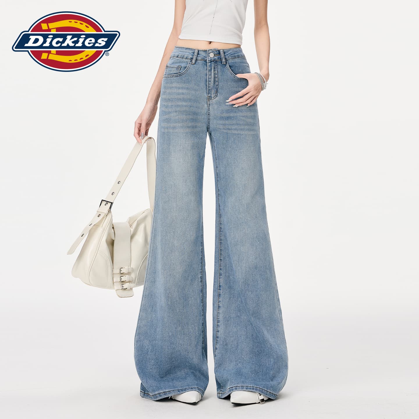 Джинсы dickies Светло-синие брюки Женские Джинсы - изображение 4