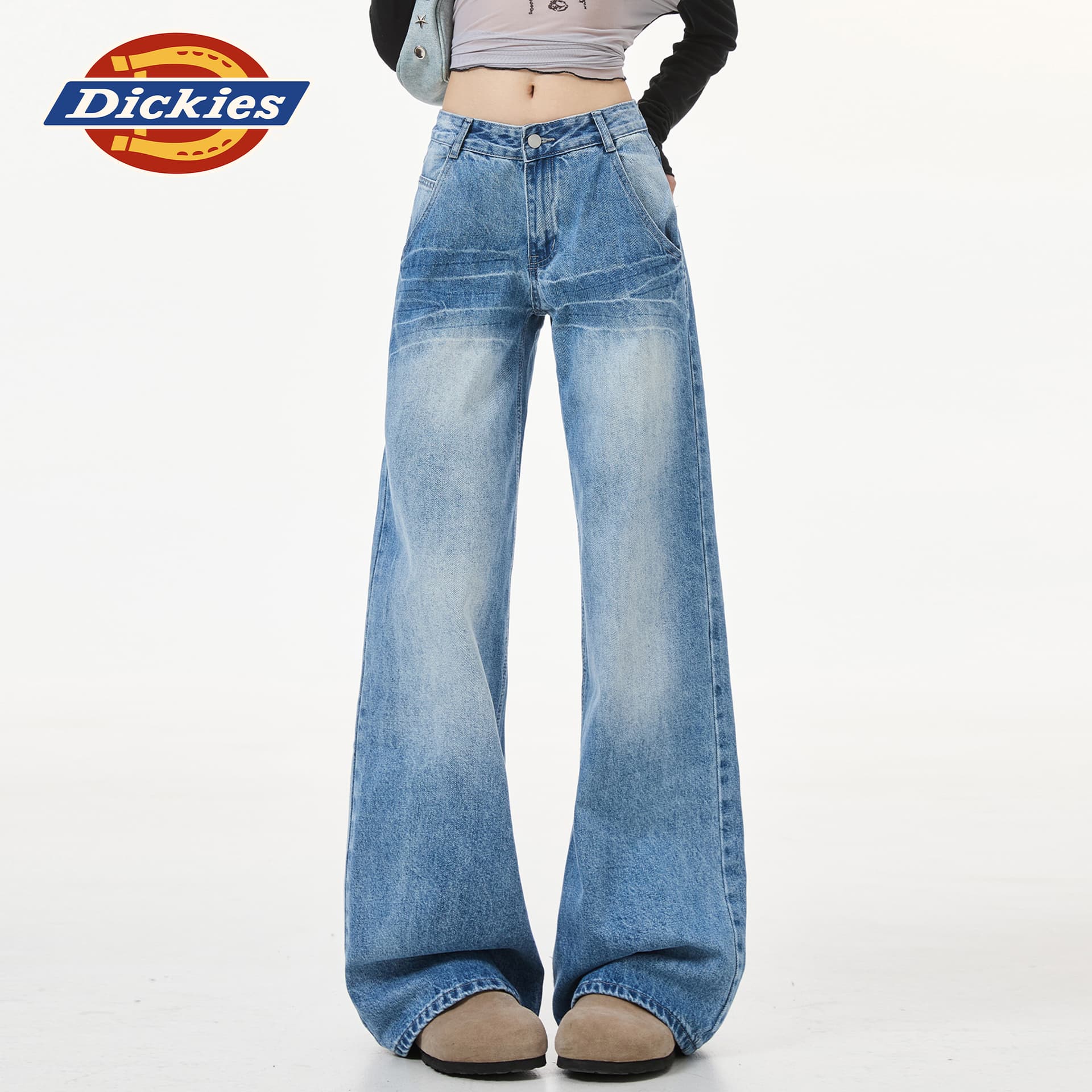 Джинсы dickies Синие брюки Женские Джинсы - изображение 4
