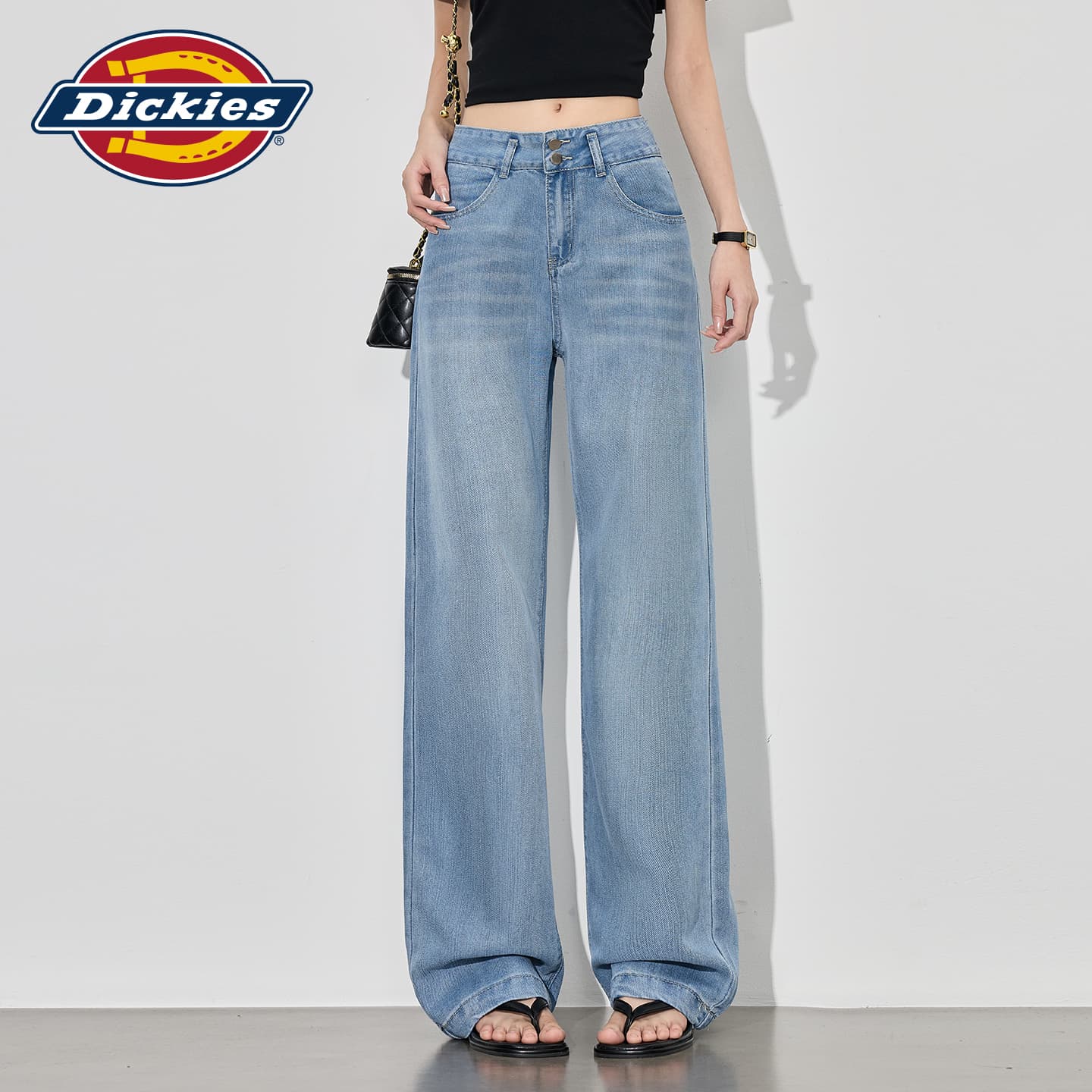 Джинсы Dickies Светло-Синие Брюки Женские Джинсы - изображение 4