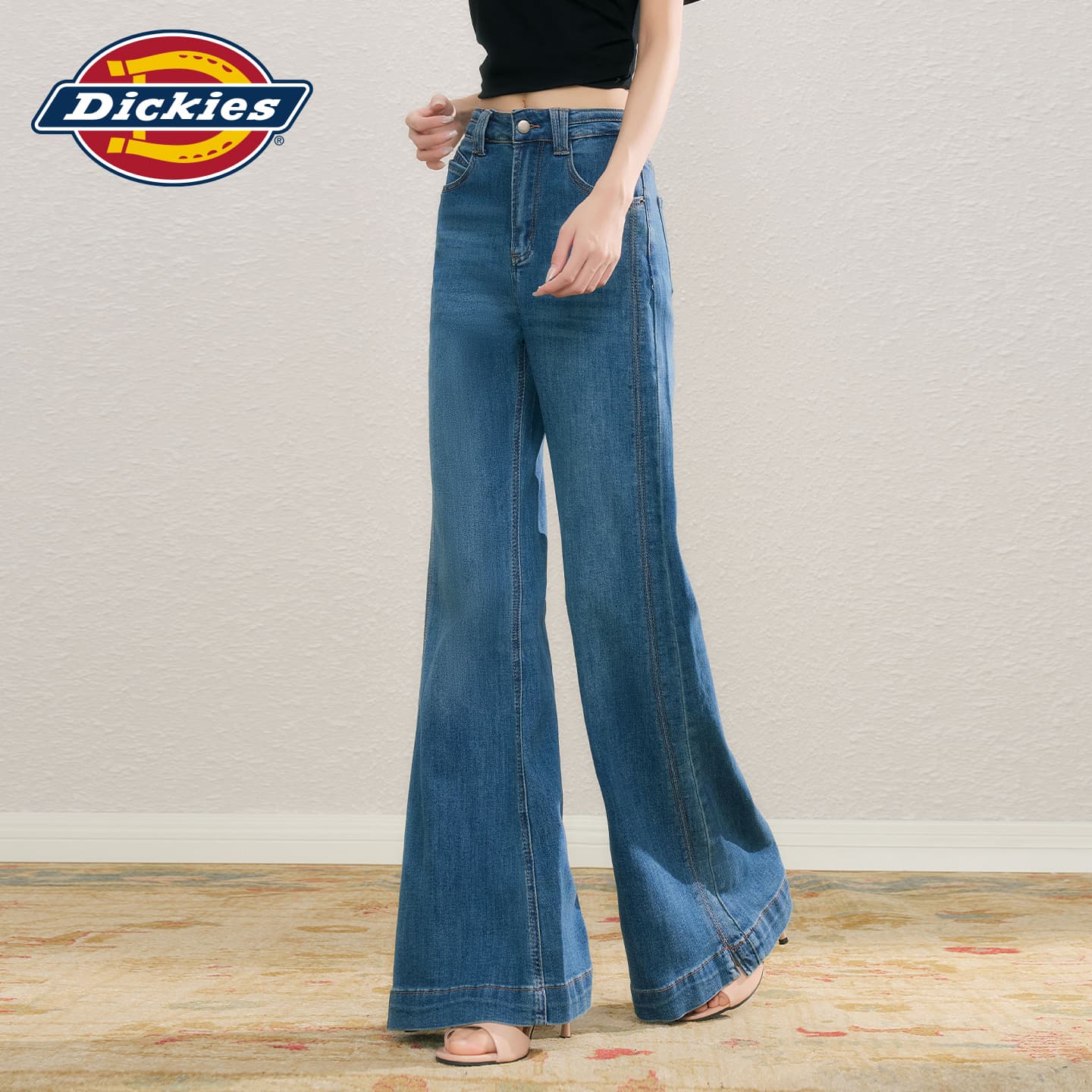 Джинсы Dickies Винтажные Синие Брюки Женские Джинсы - изображение 6