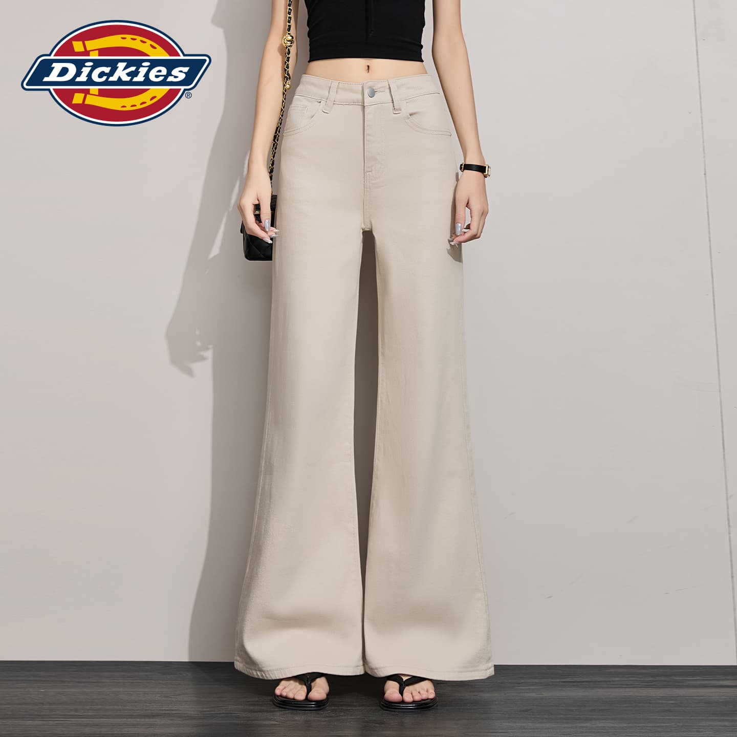 Джинсы Dickies Хаки Удлиненные Джинсы для Женщин - изображение 4