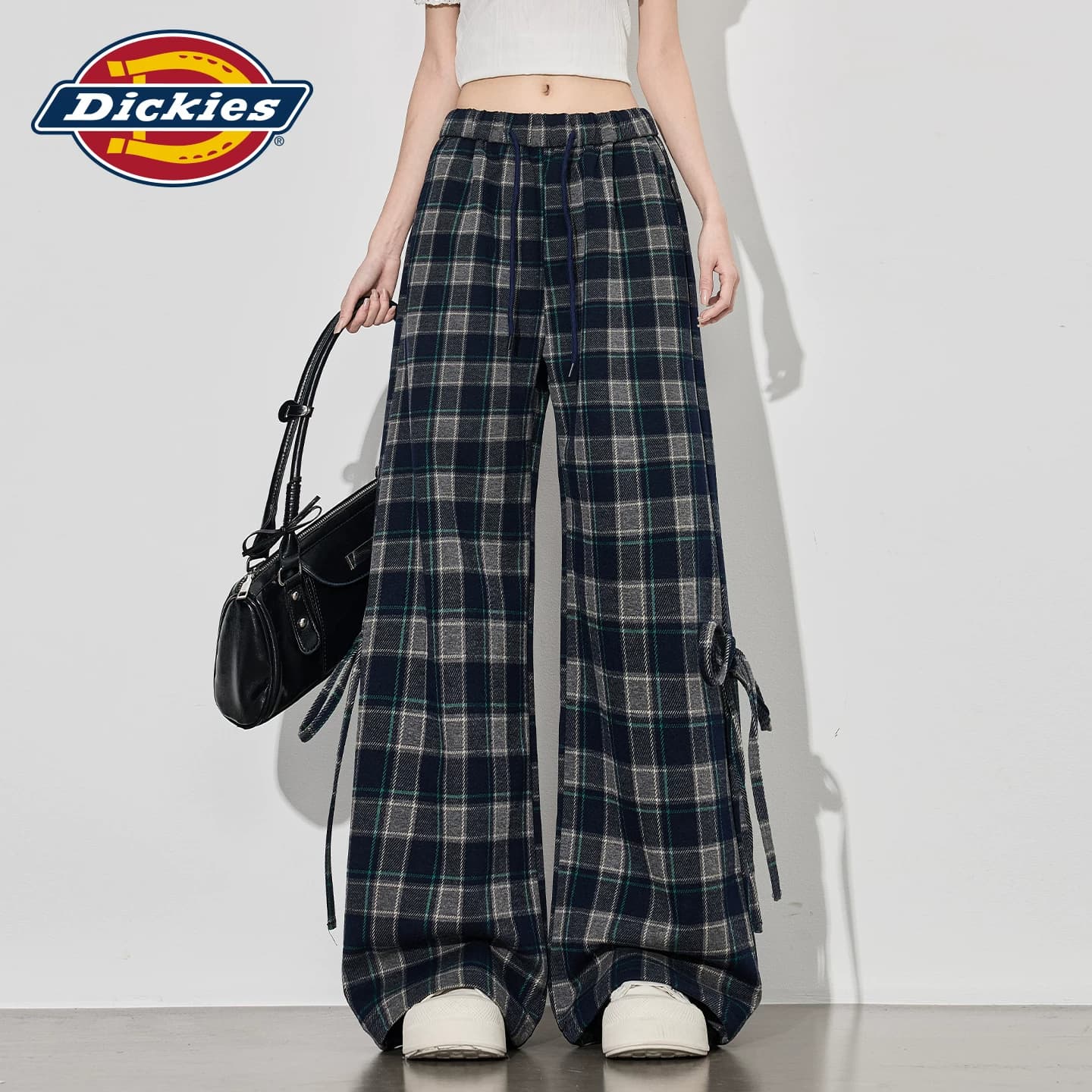 Штаны dickies Синяя клетка Женские Повседневные брюки - изображение 4